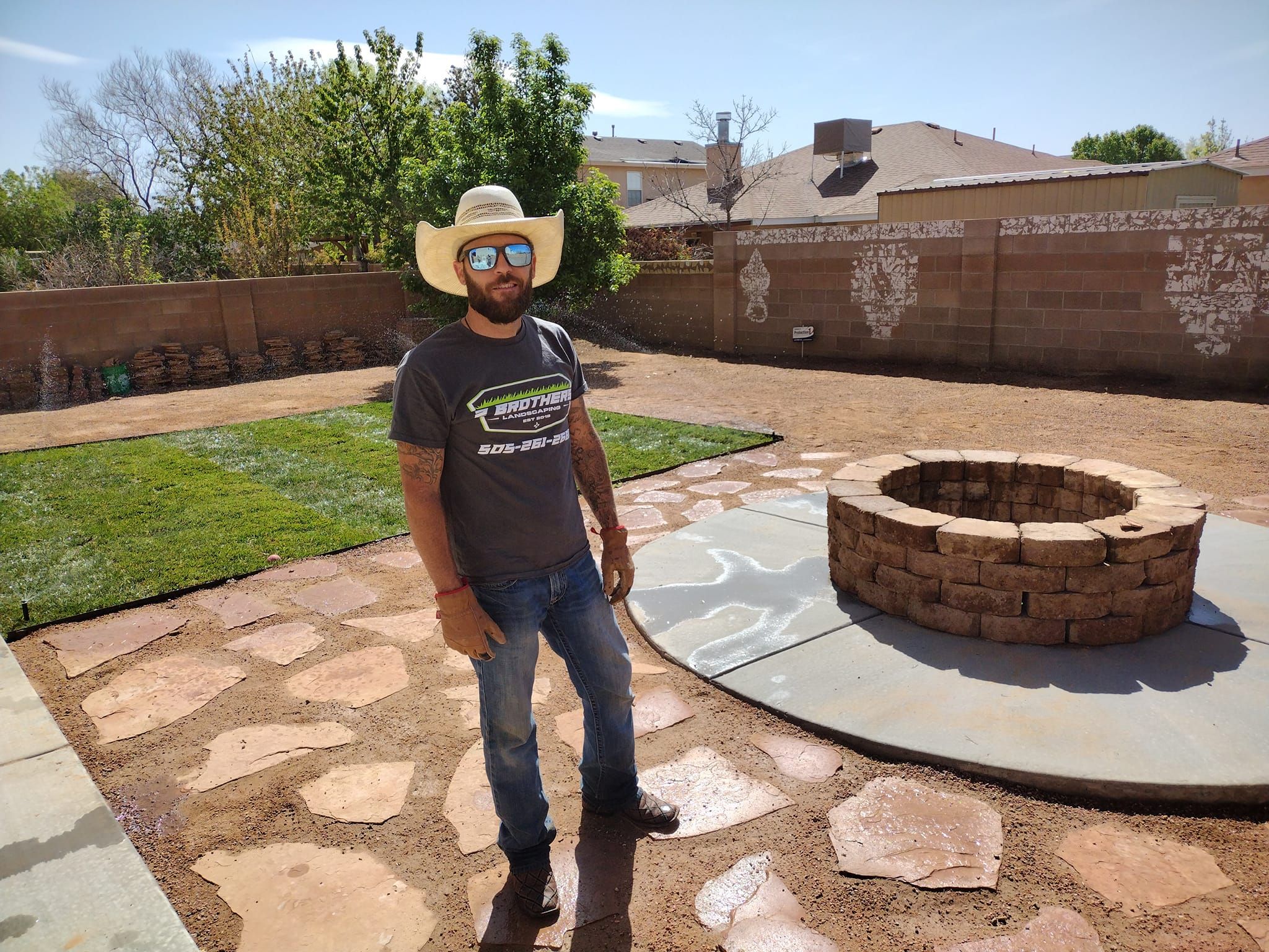 Residential Lawn Maintenance for 2 Brothers Landscaping in Albuquerque, NM