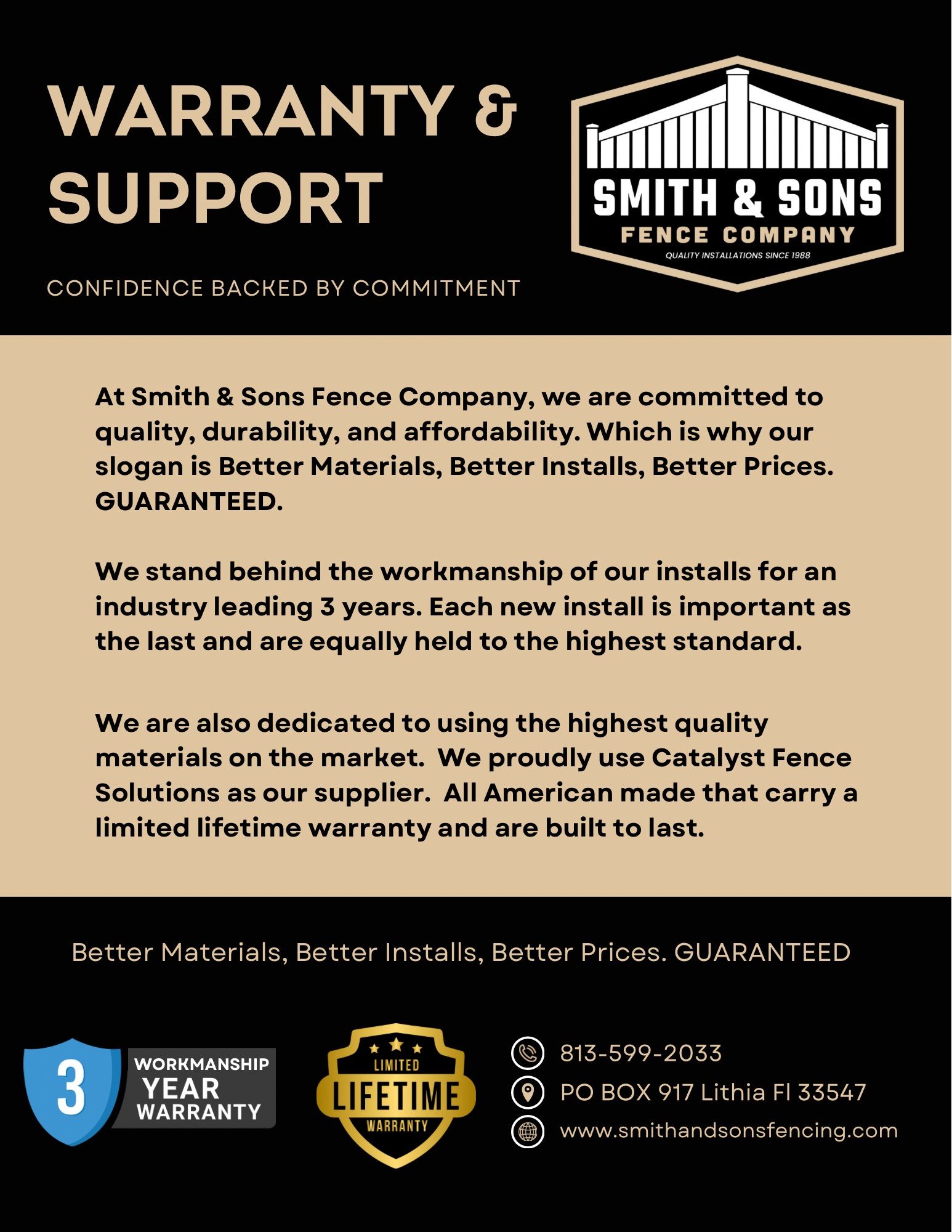  for Smith & Sons Fence Company in Riverview, FL