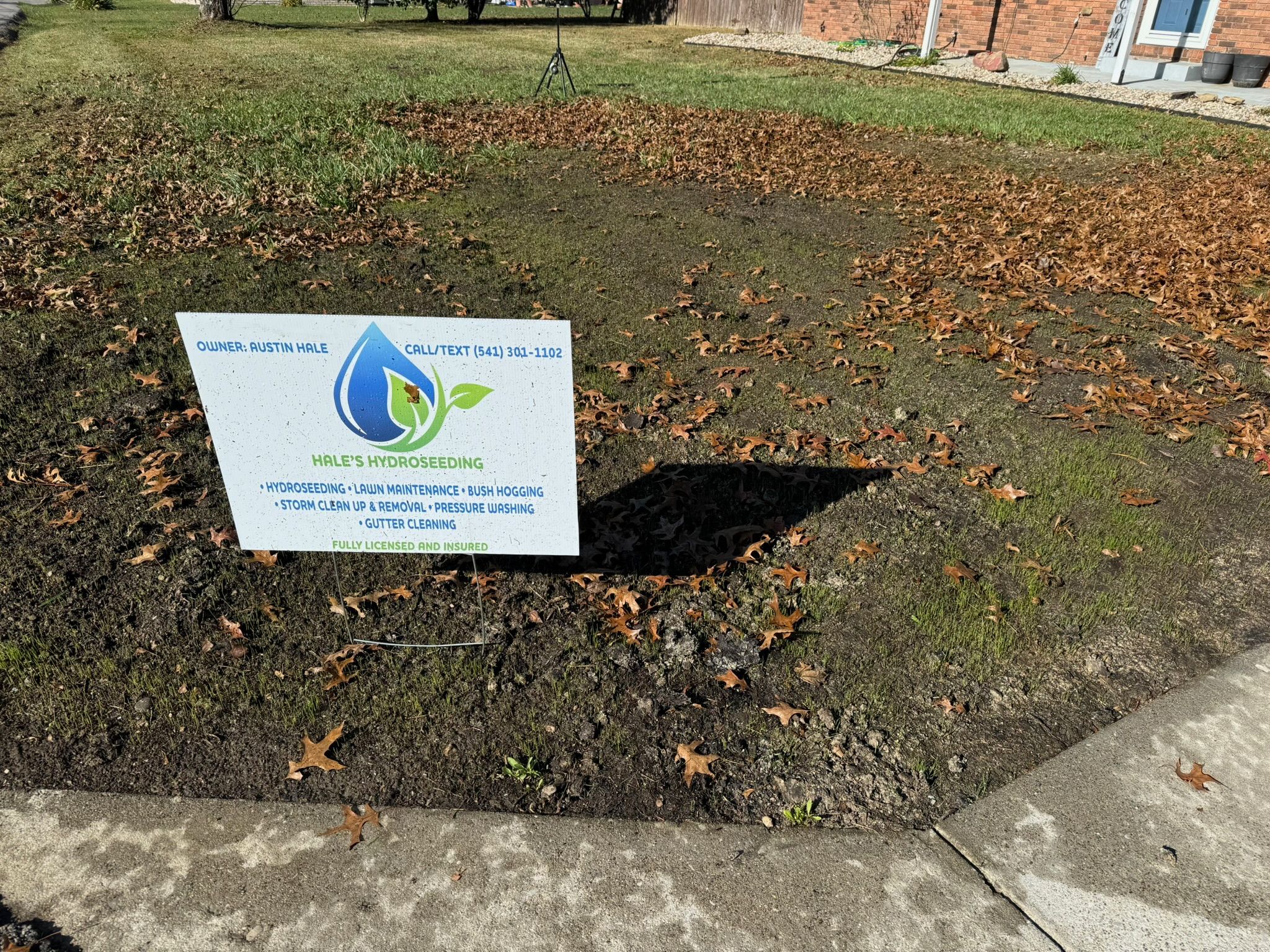  for Hale’s Hydroseeding in London, KY