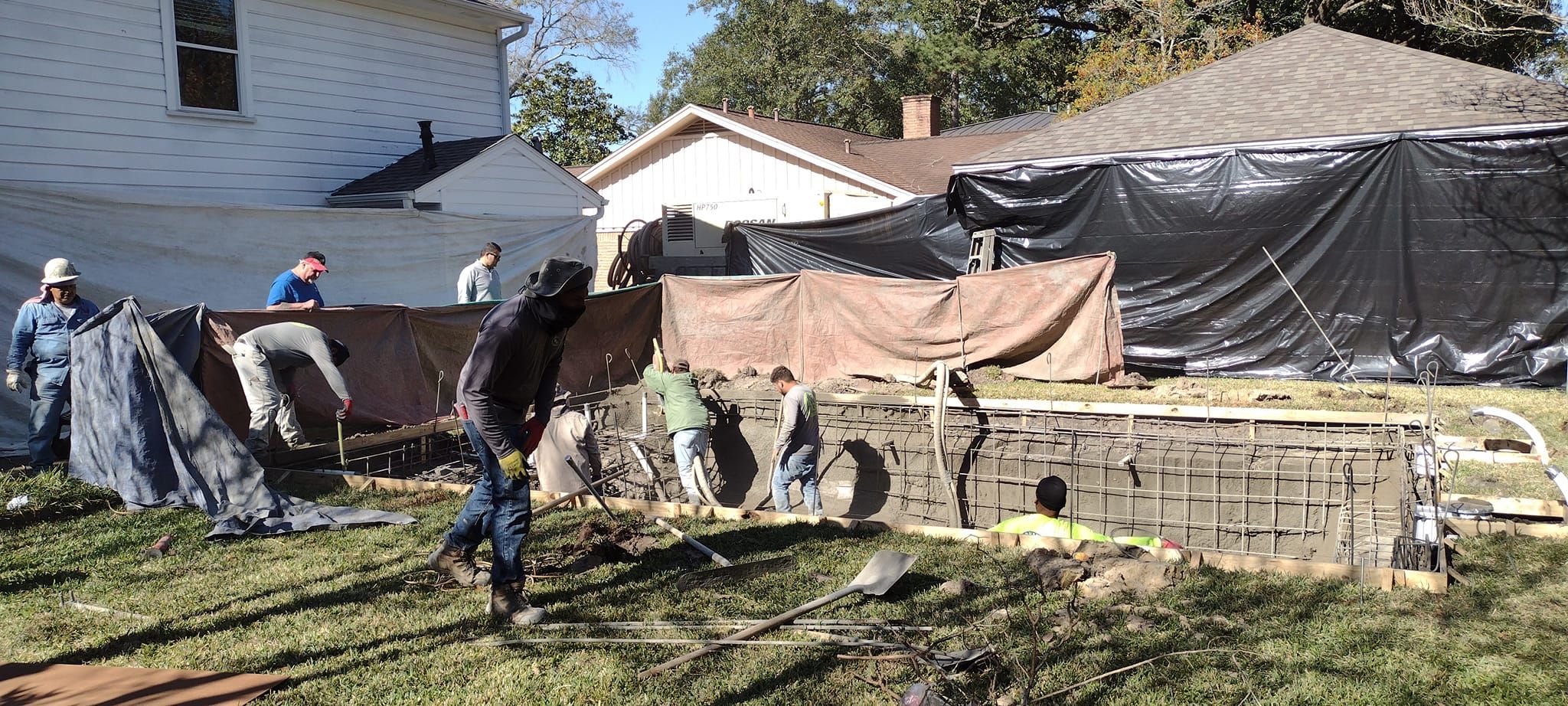 Custom Pool Construction for Out Back Pool and Spa Creations in The Woodlands, TX