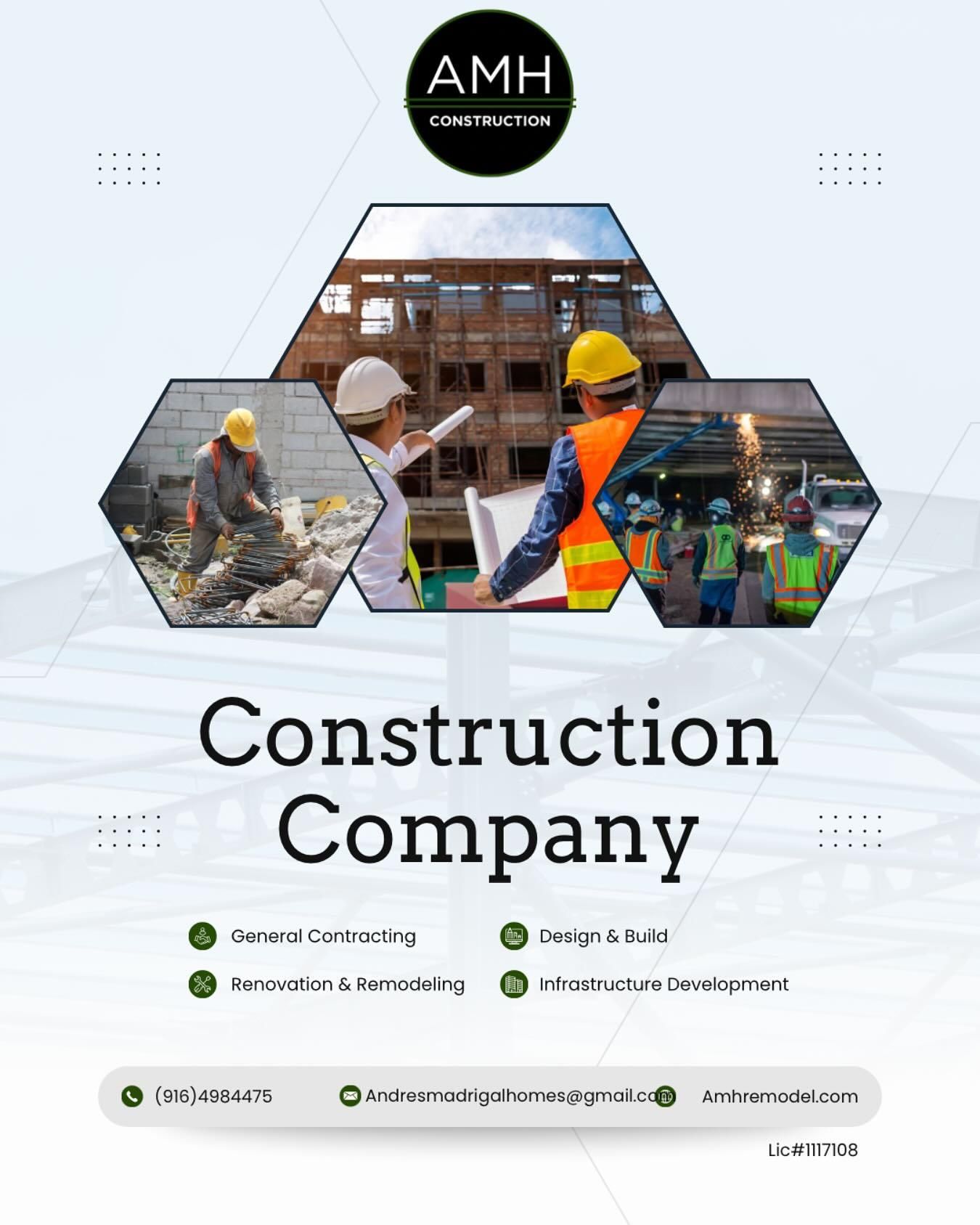  for AMH Construction in Sacramento, CA