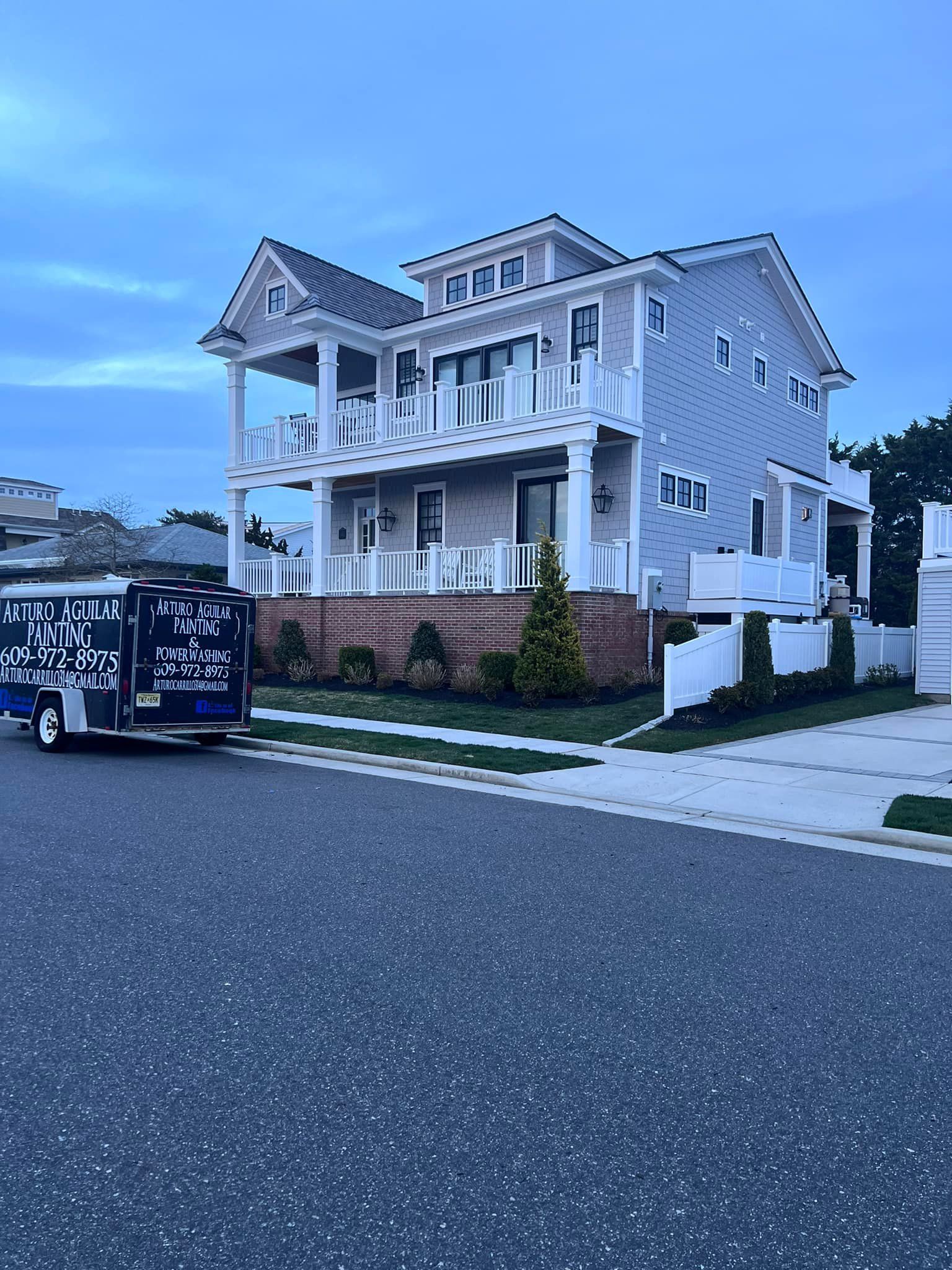 Exterior for Arturo Aguilar Painting LLC. in Middle Township, NJ