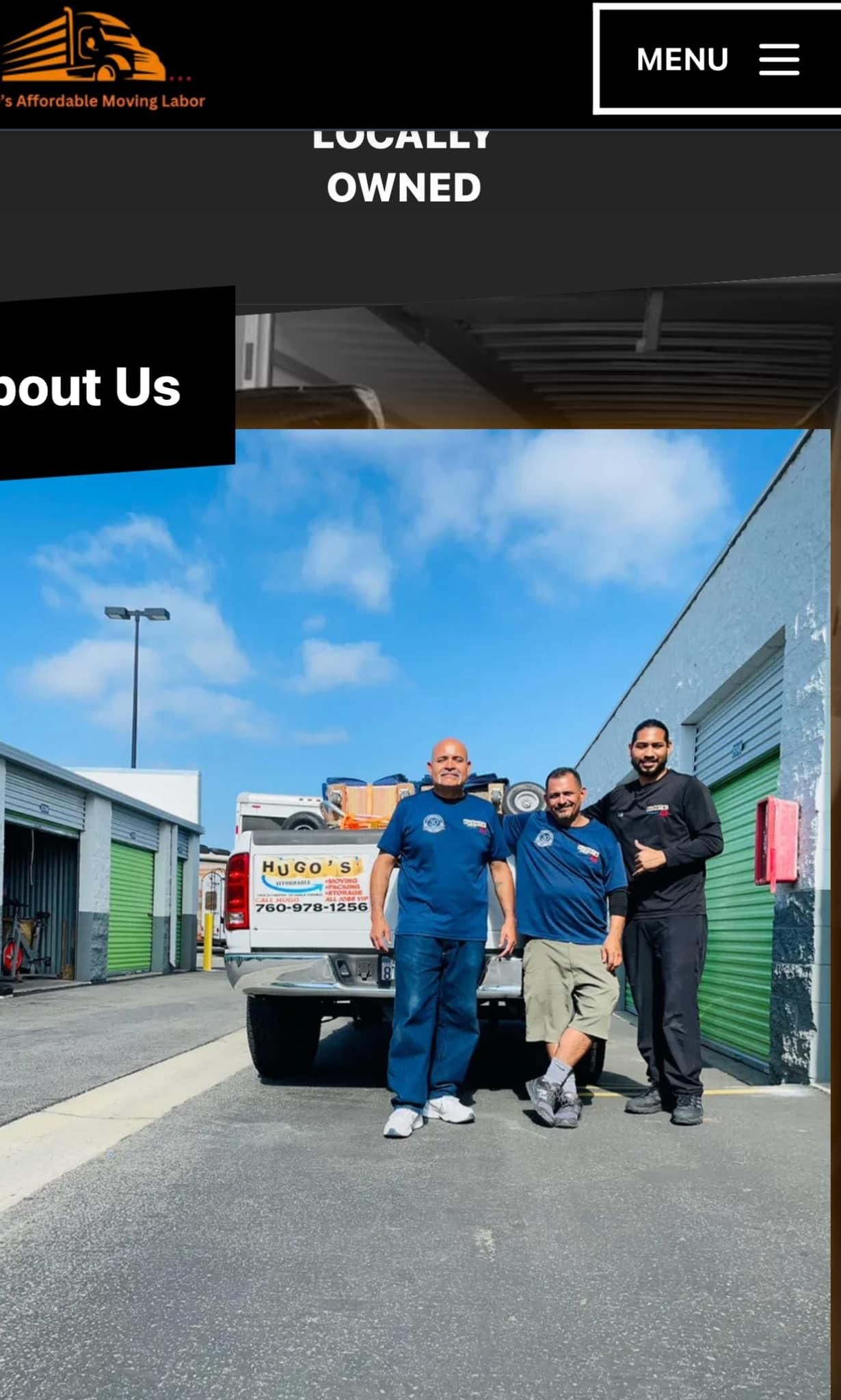  for Hugo’s Affordable Moving Labor in San Diego, CA