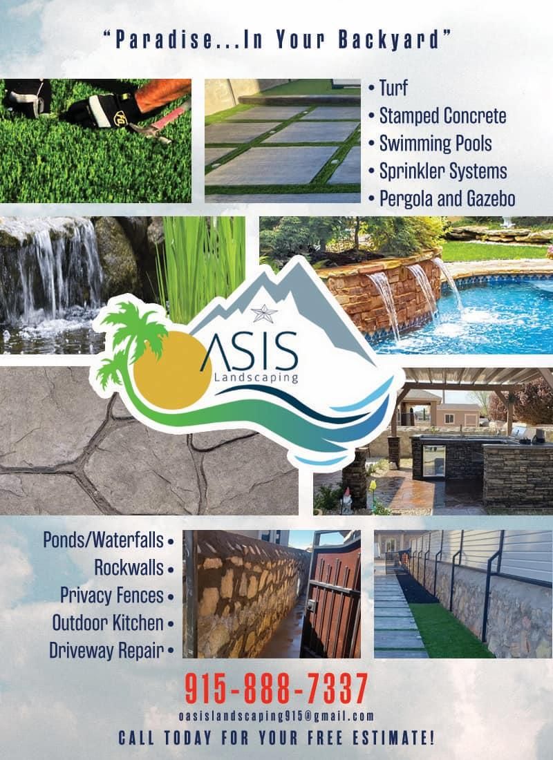  for Oasis Landscaping LLC  in El Paso, TX