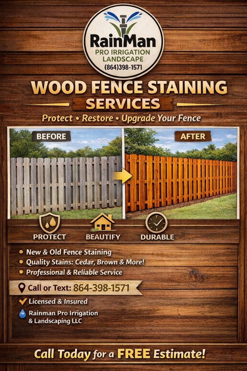  for Rainman Pro Irrigation and Landscape LLC in Rock Hill, SC