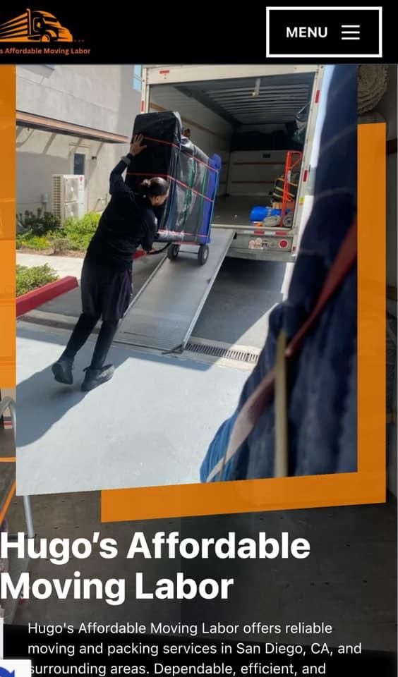  for Hugo’s Affordable Moving Labor in San Diego, CA