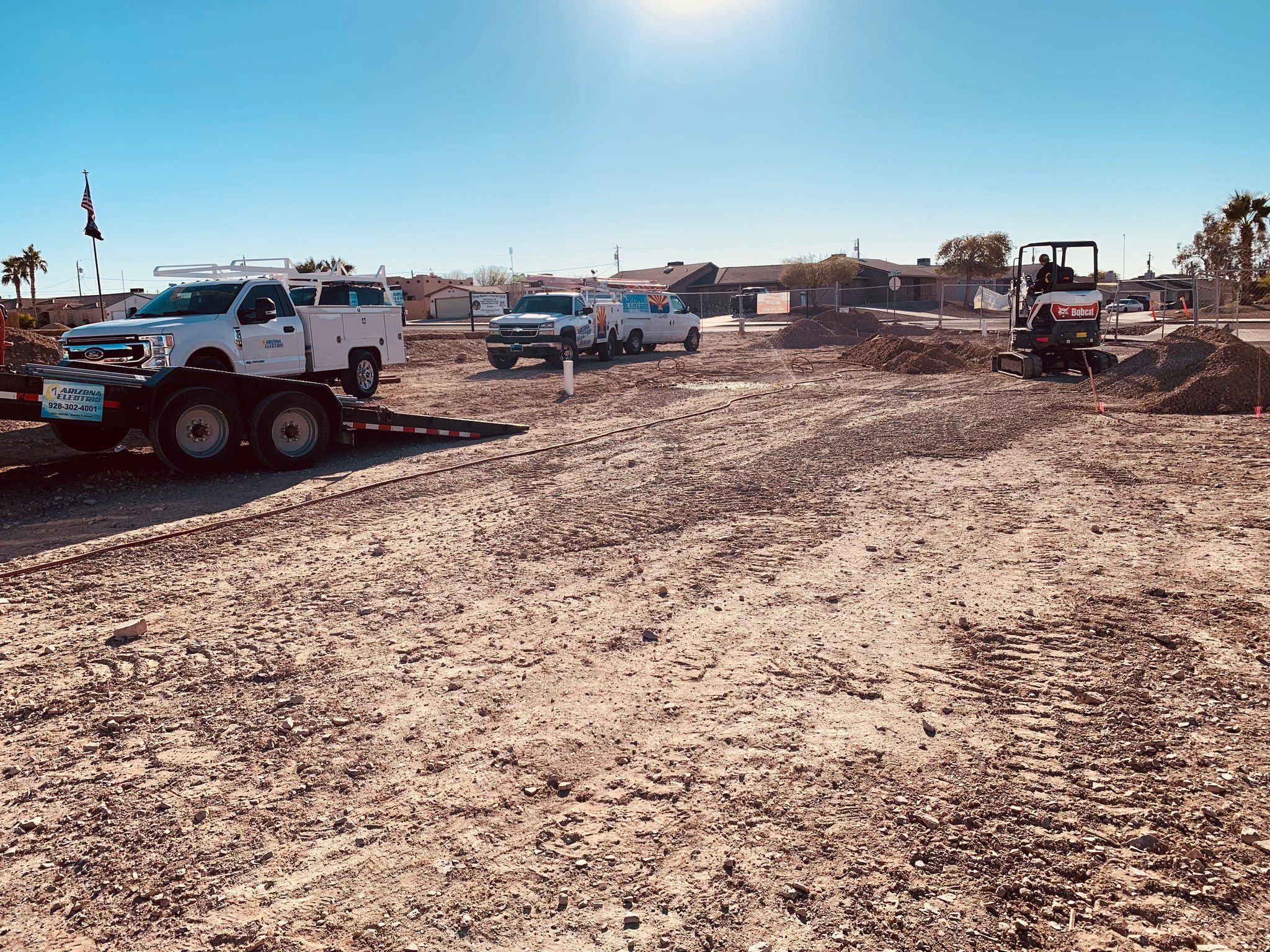 On the job site for #1 Arizona Electric LLC in Lake Havasu City, AZ