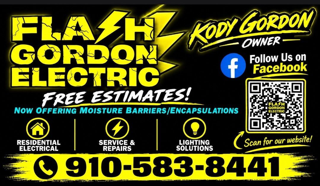  for Flash Gordon Electric LLC. in Hope Mills, NC