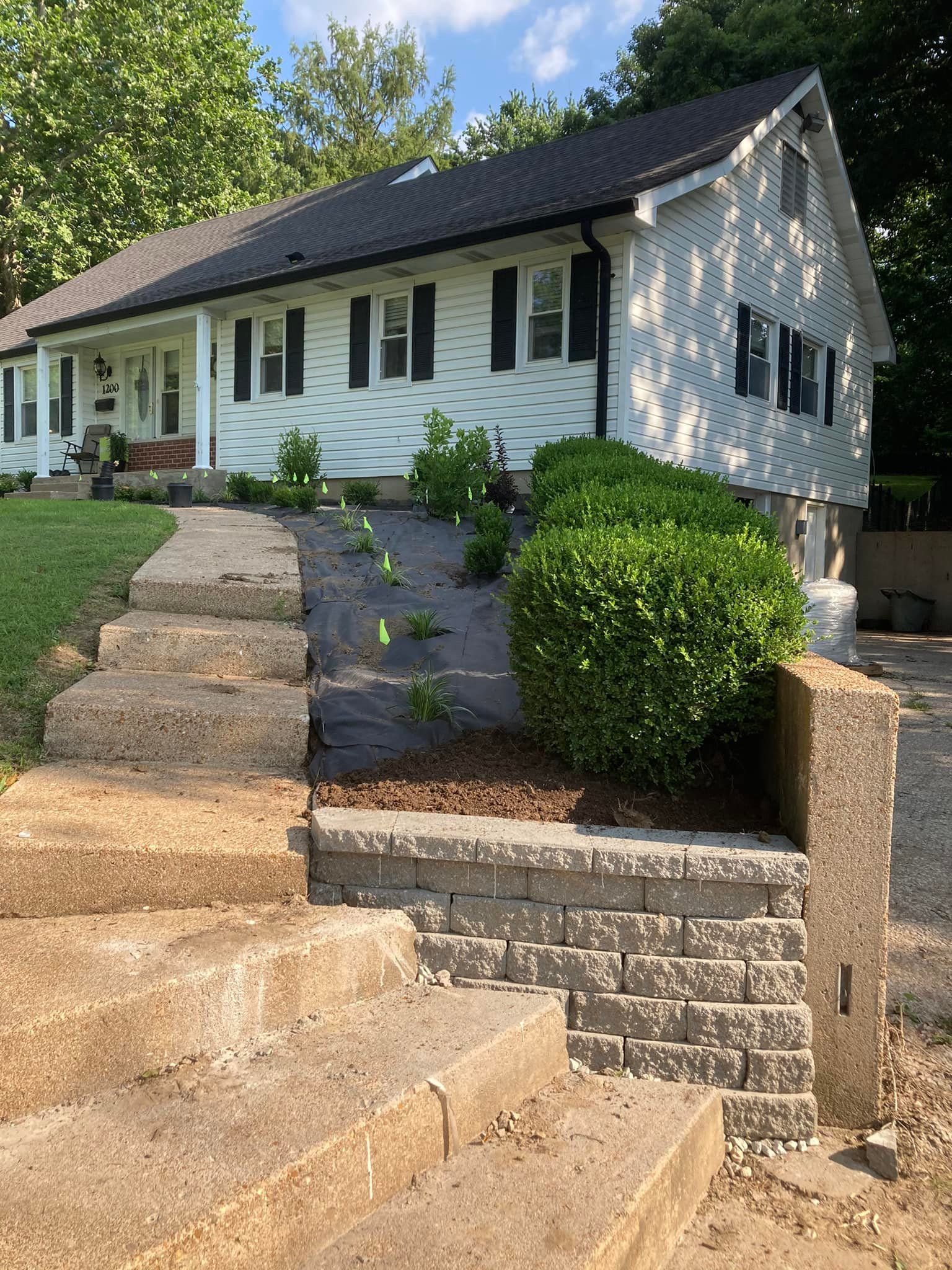 Hardscaping for G&K Landscaping in Hillsboro, MO