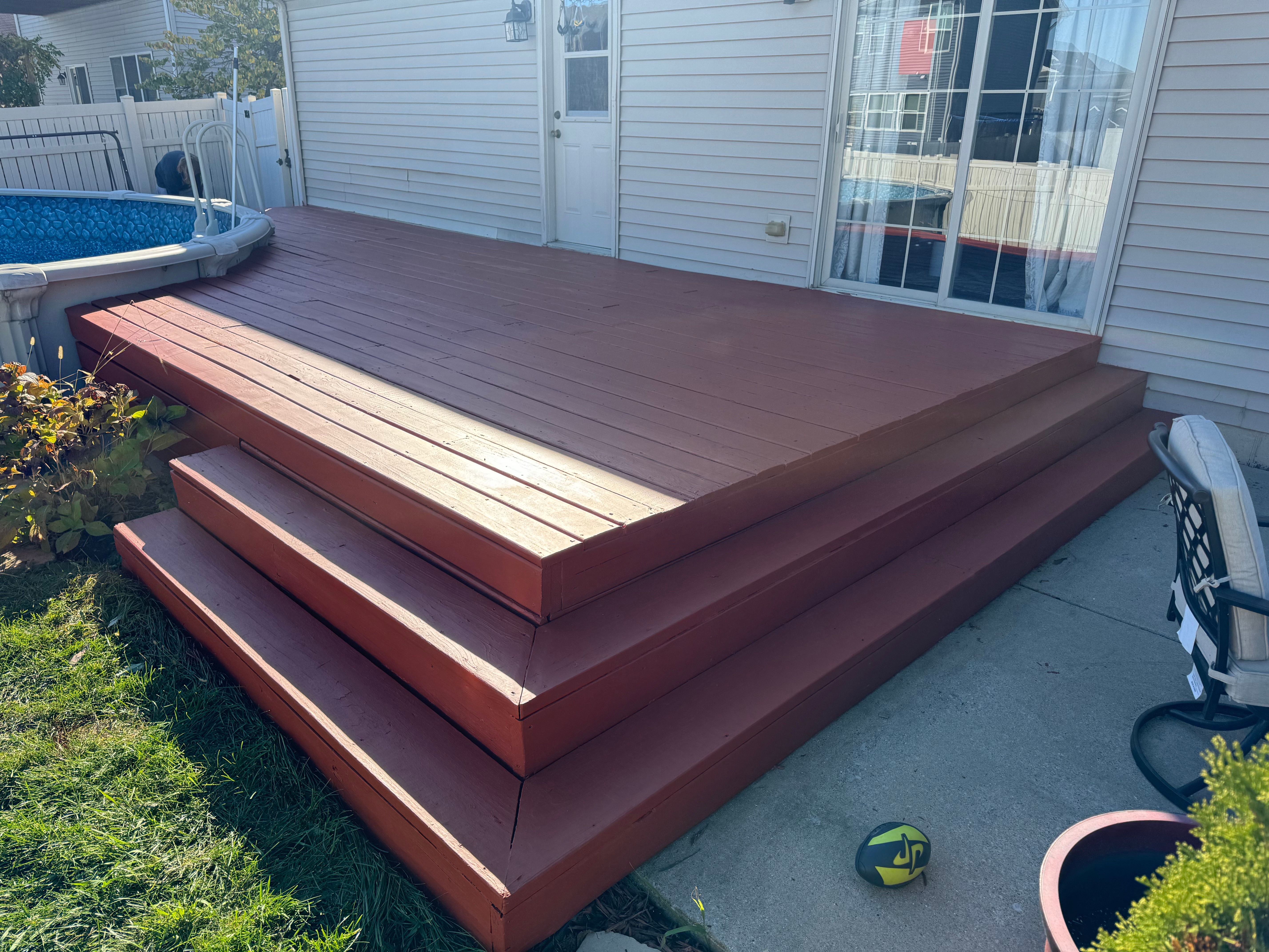 Staining for Risner Construction in De Motte, IN