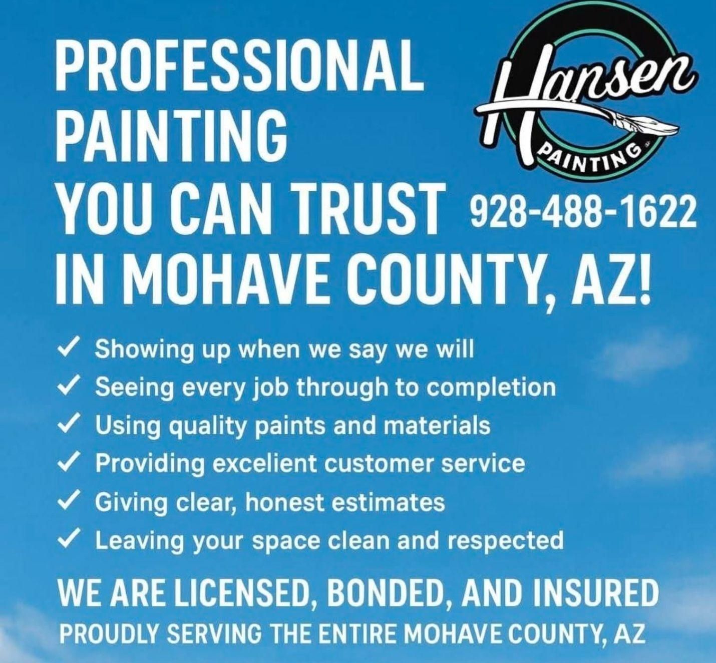  for Hansen Painting in Fort Mohave, AZ