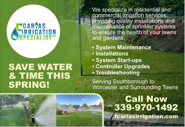  for F Carias Irrigation Specialist INC in Southborough, MA