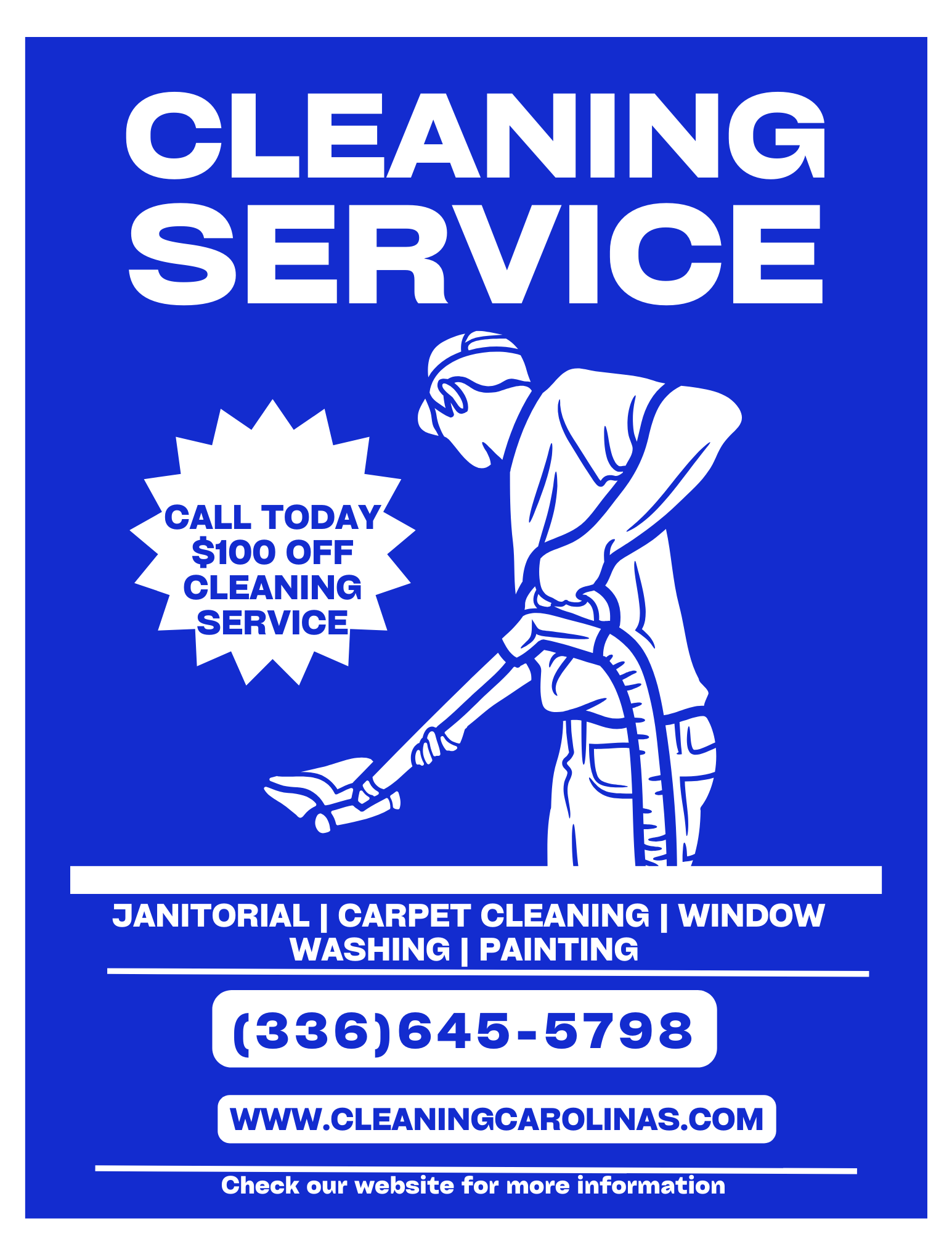  for Cleaning Carolina’s LLC in Greensboro, NC