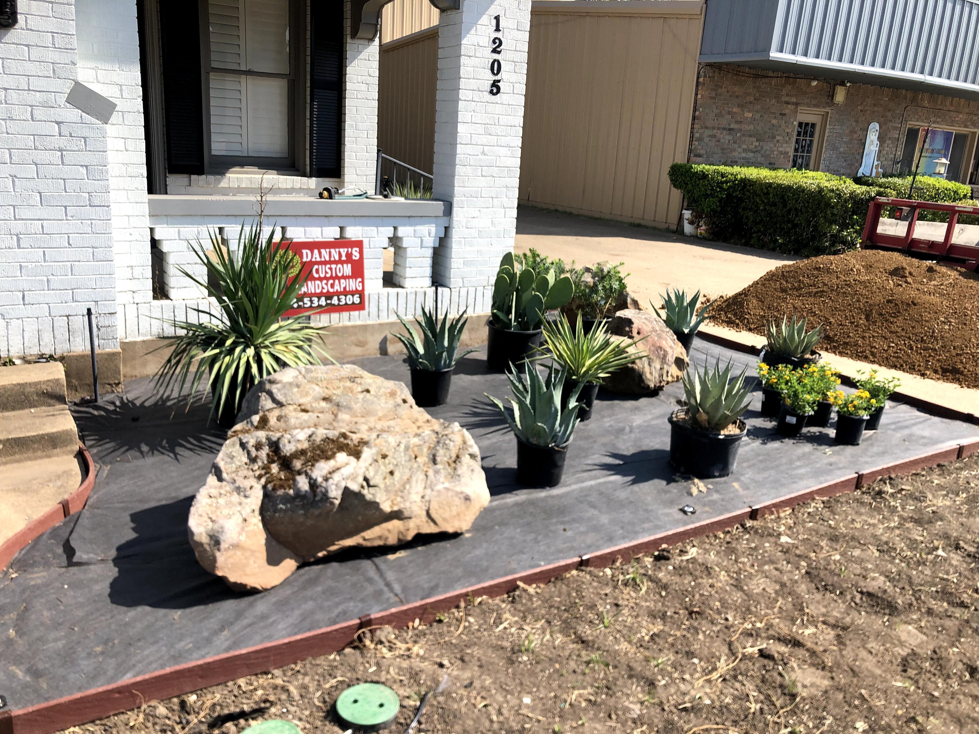 Before and Afters for Danny's Custom Landscaping & Woodchuck Firewood in Garland, TX