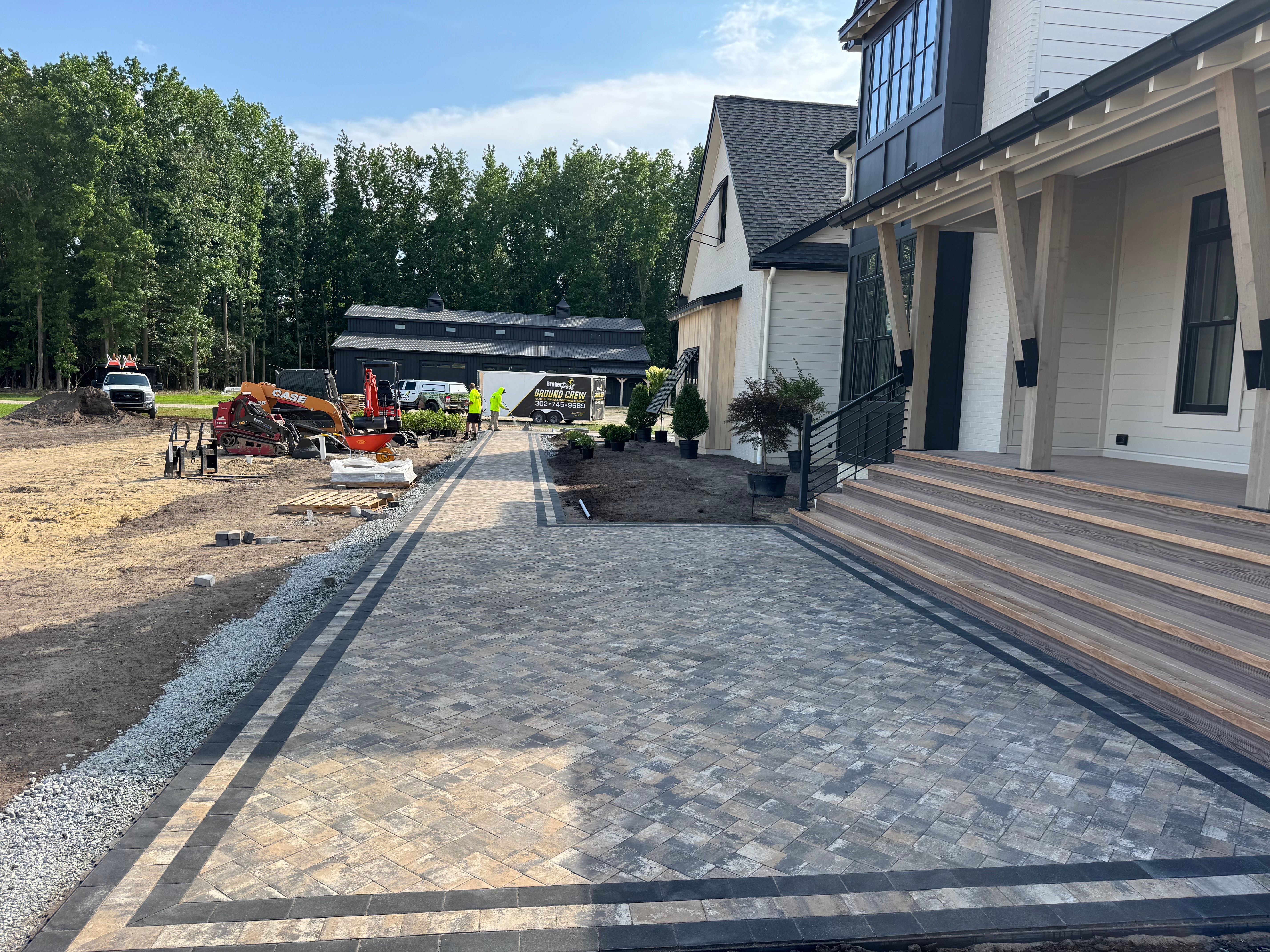 Patio Design & Construction for Broker Post Ground Crew in Sussex County, DE