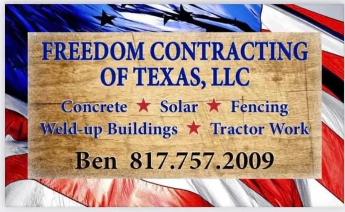  for Freedom Contracting Of Texas LLC. in Springtown, TX