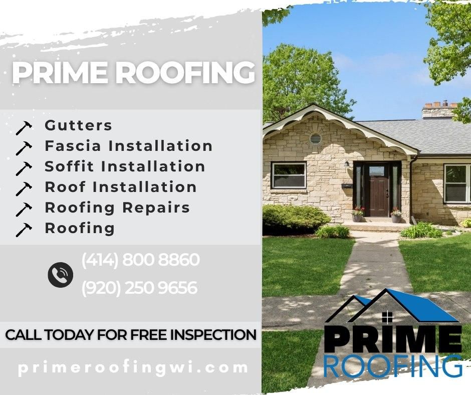  for Prime Roofing LLC in Menasha, WI