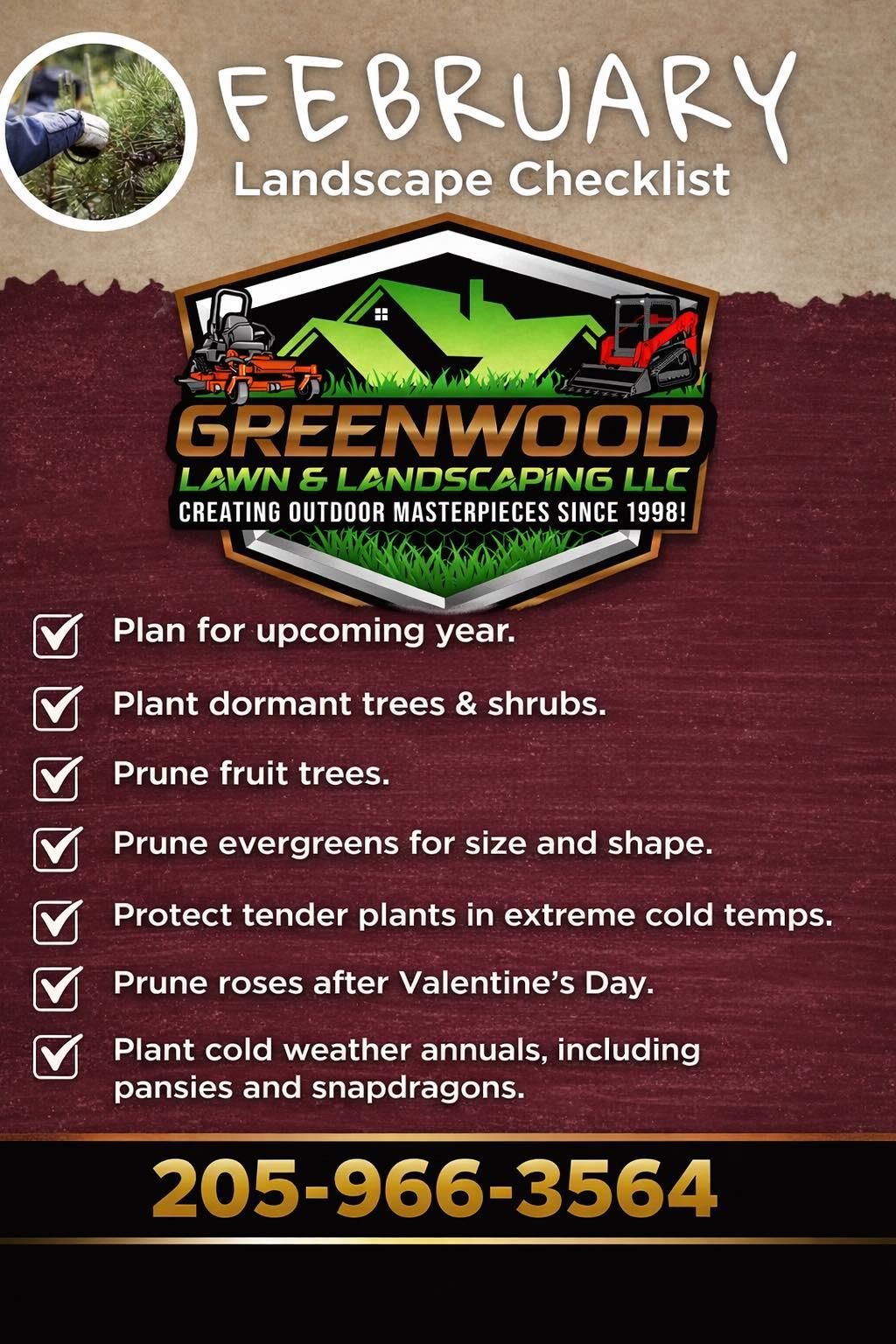  for Greenwood Lawn & Landscaping LLC in Talladega, Alabama