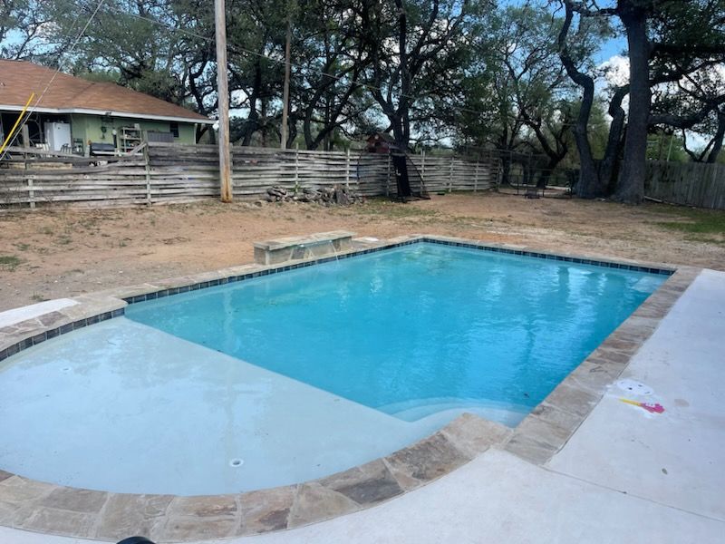 Residential Pool Remodeling for JV Pool & Associates in San Antonio, TX