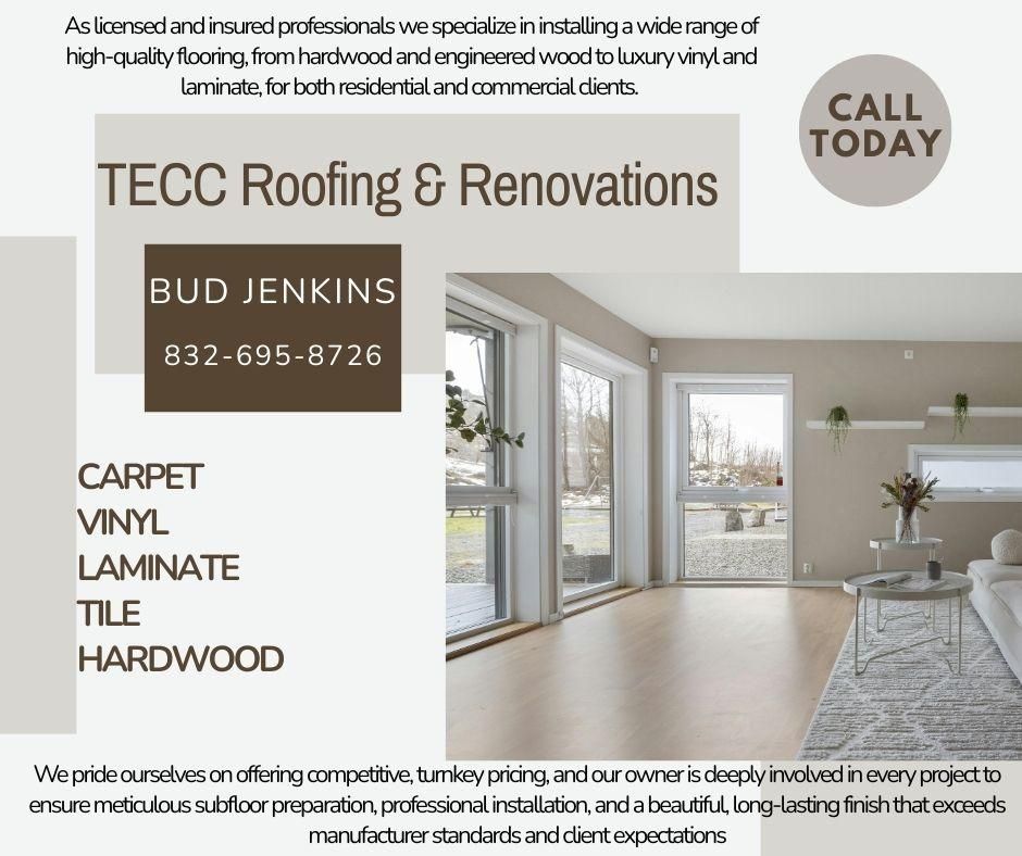  for TECC Roofing & Renovations in Harris County, TX