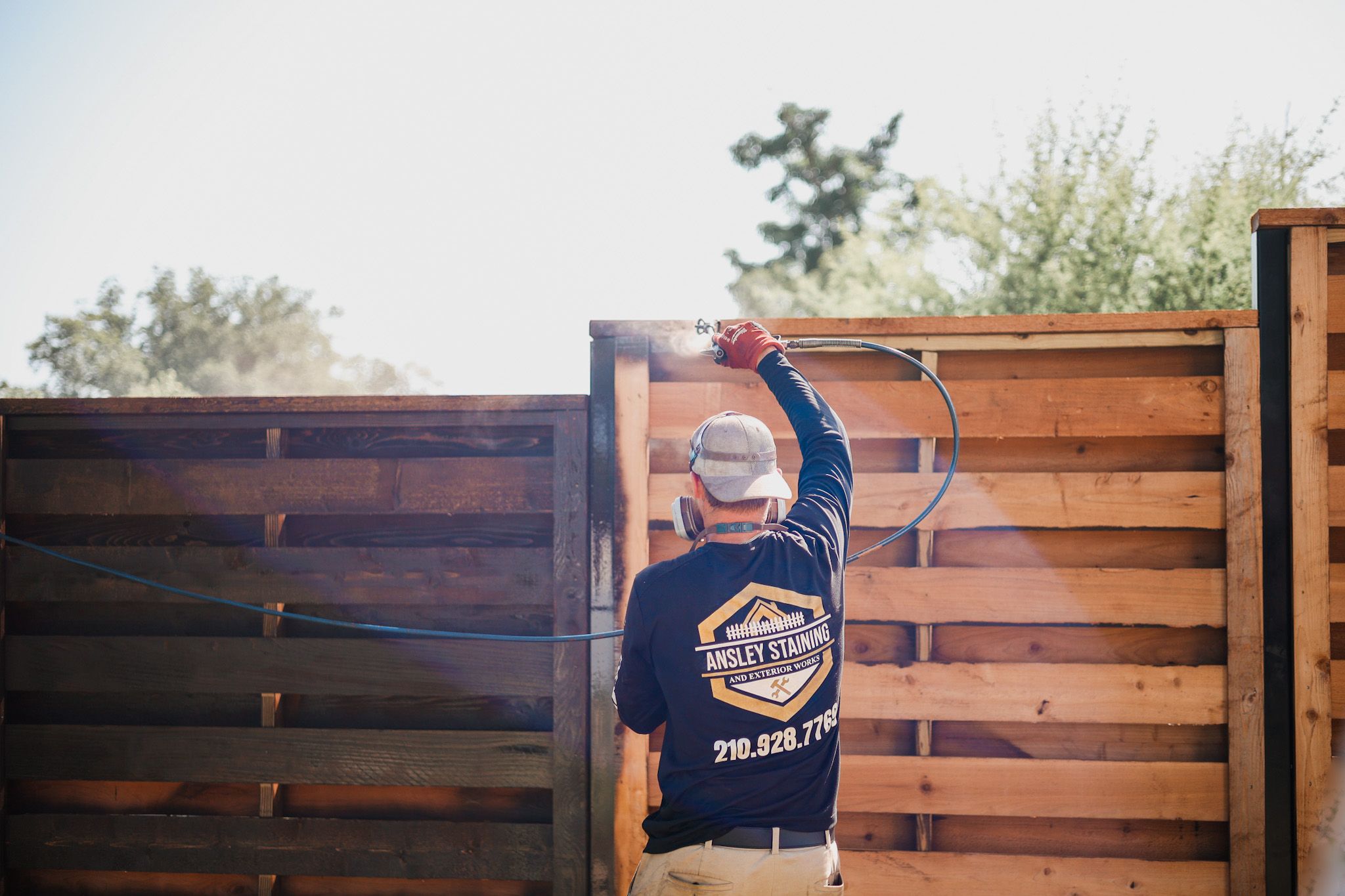 Fence Staining for Ansley Staining and Exterior Works in New Braunfels, TX