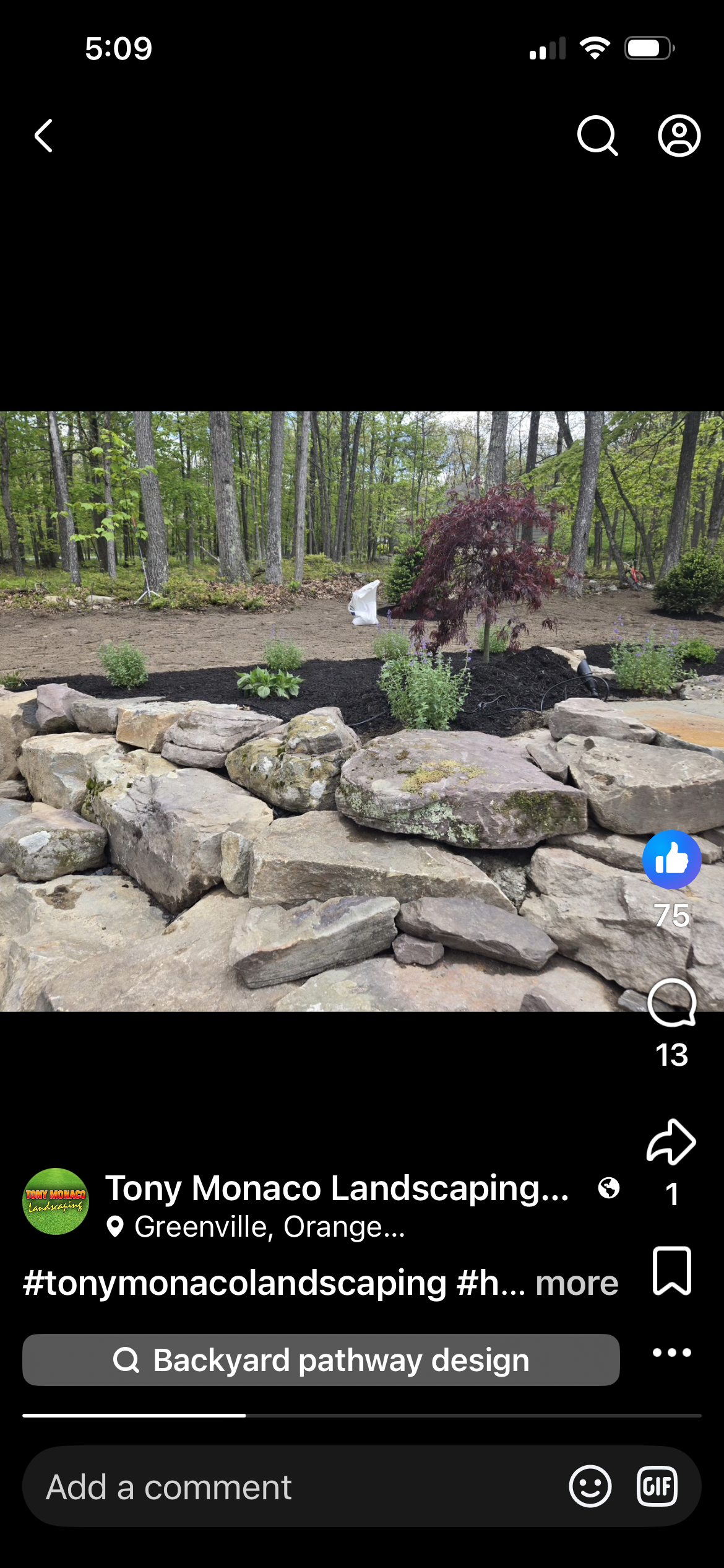  for Tony Monaco Landscaping Inc. in Orange County, NY
