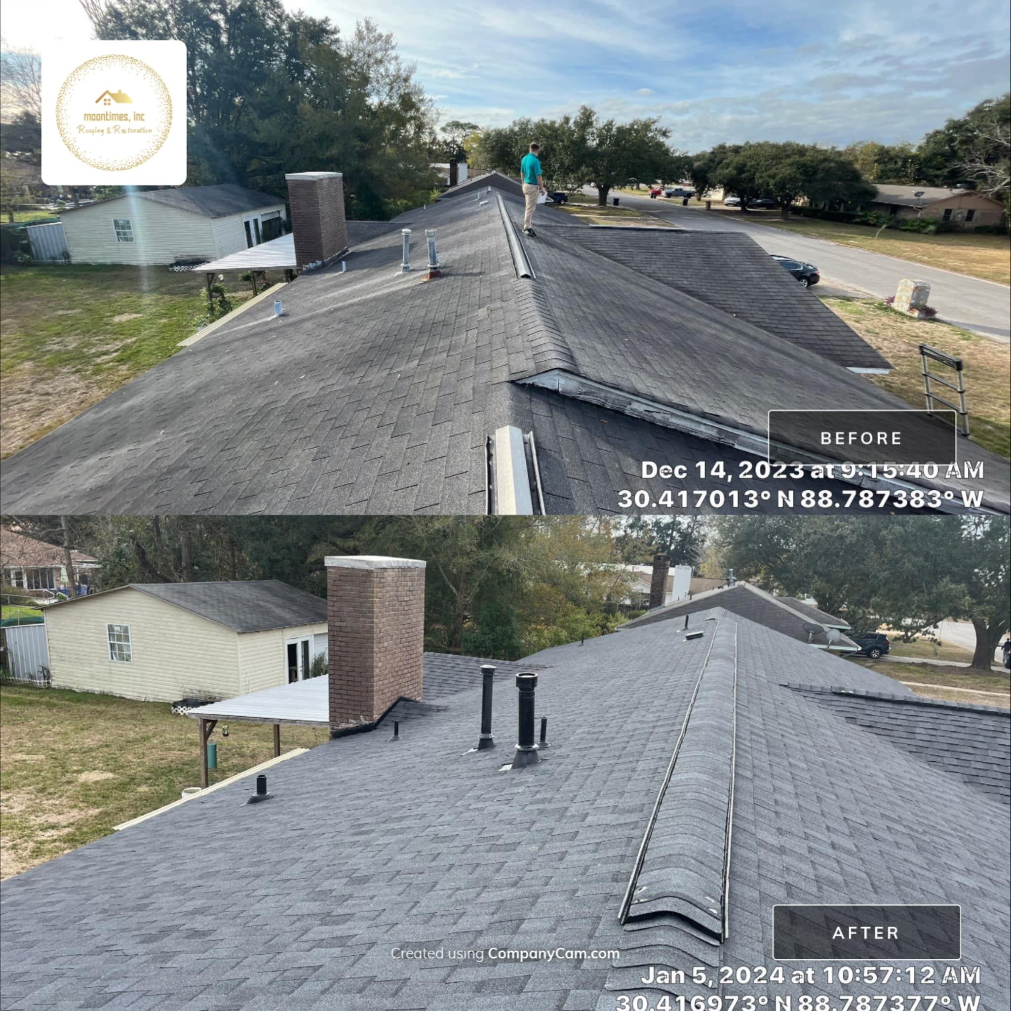  for Moontimes Roofing & Restoration in Biloxi, MS