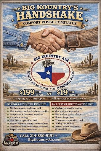  for Big Kountry Air in McKinney, TX