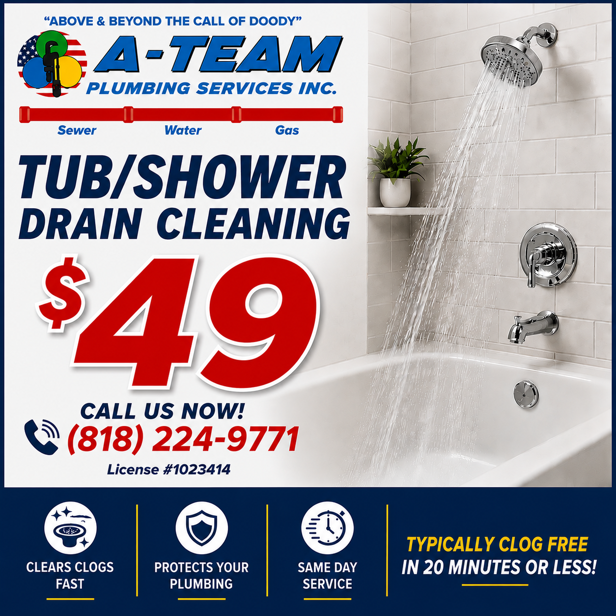  for A-Team Plumbing Services, Inc. in Los Angeles, CA