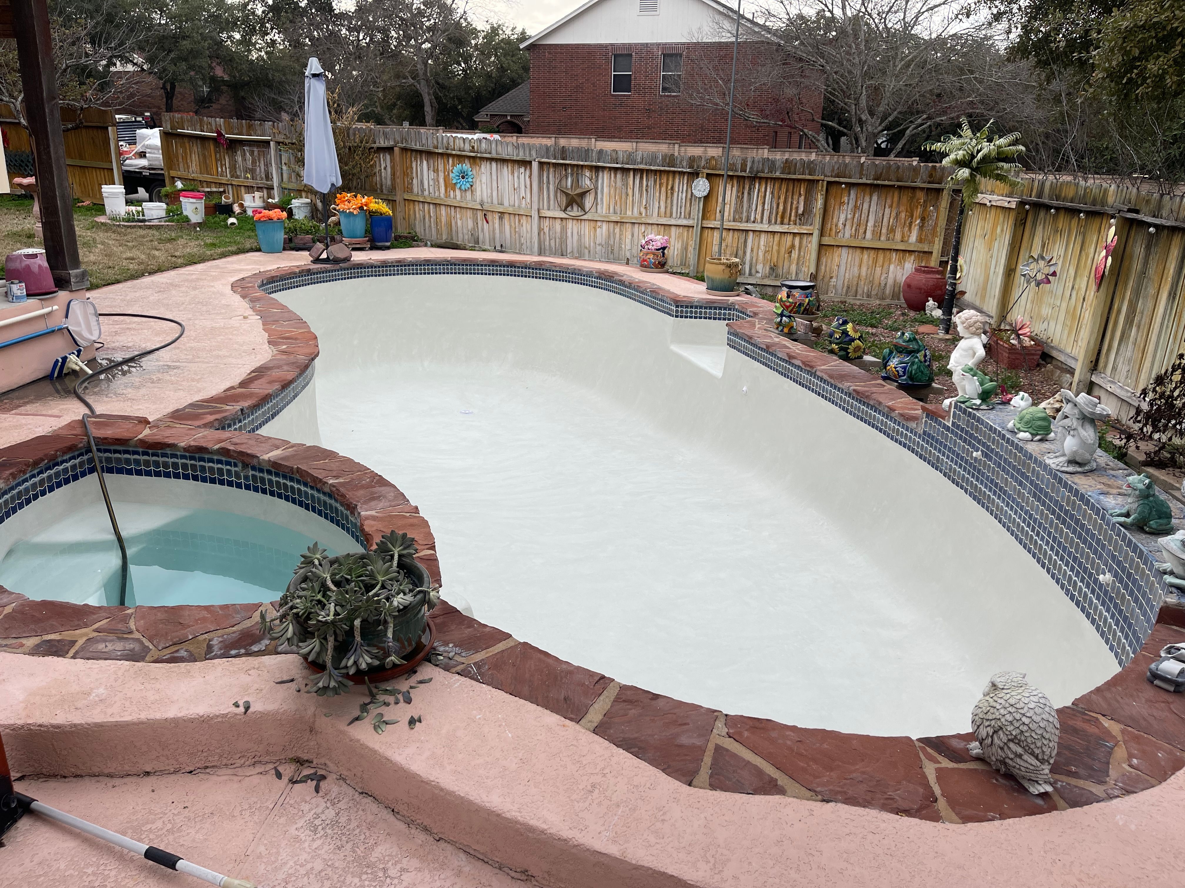 Residential Pool Remodeling for JV Pool & Associates in San Antonio, TX