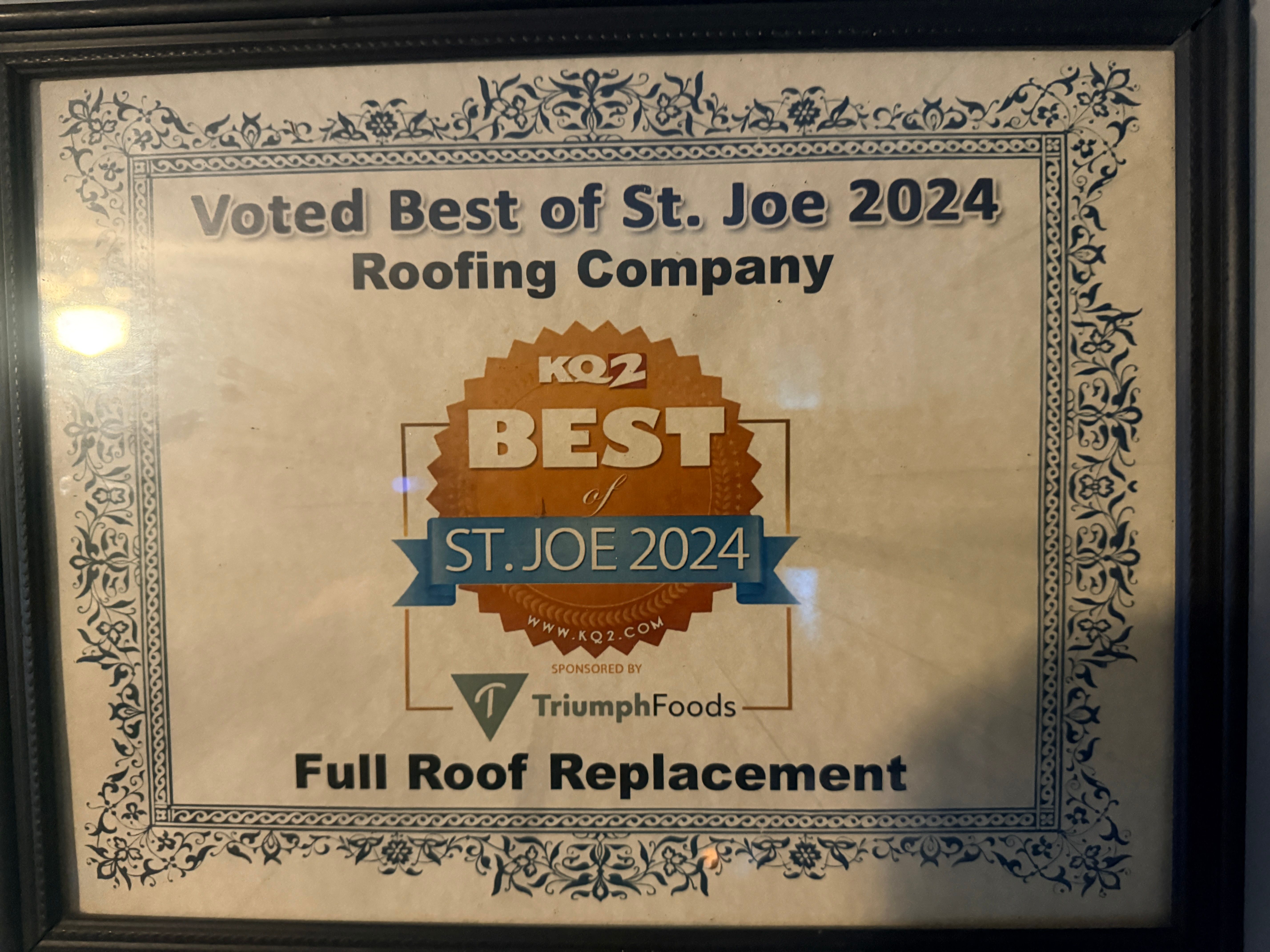  for Full Roof Replacement and Repairs in Saint Joseph, MO