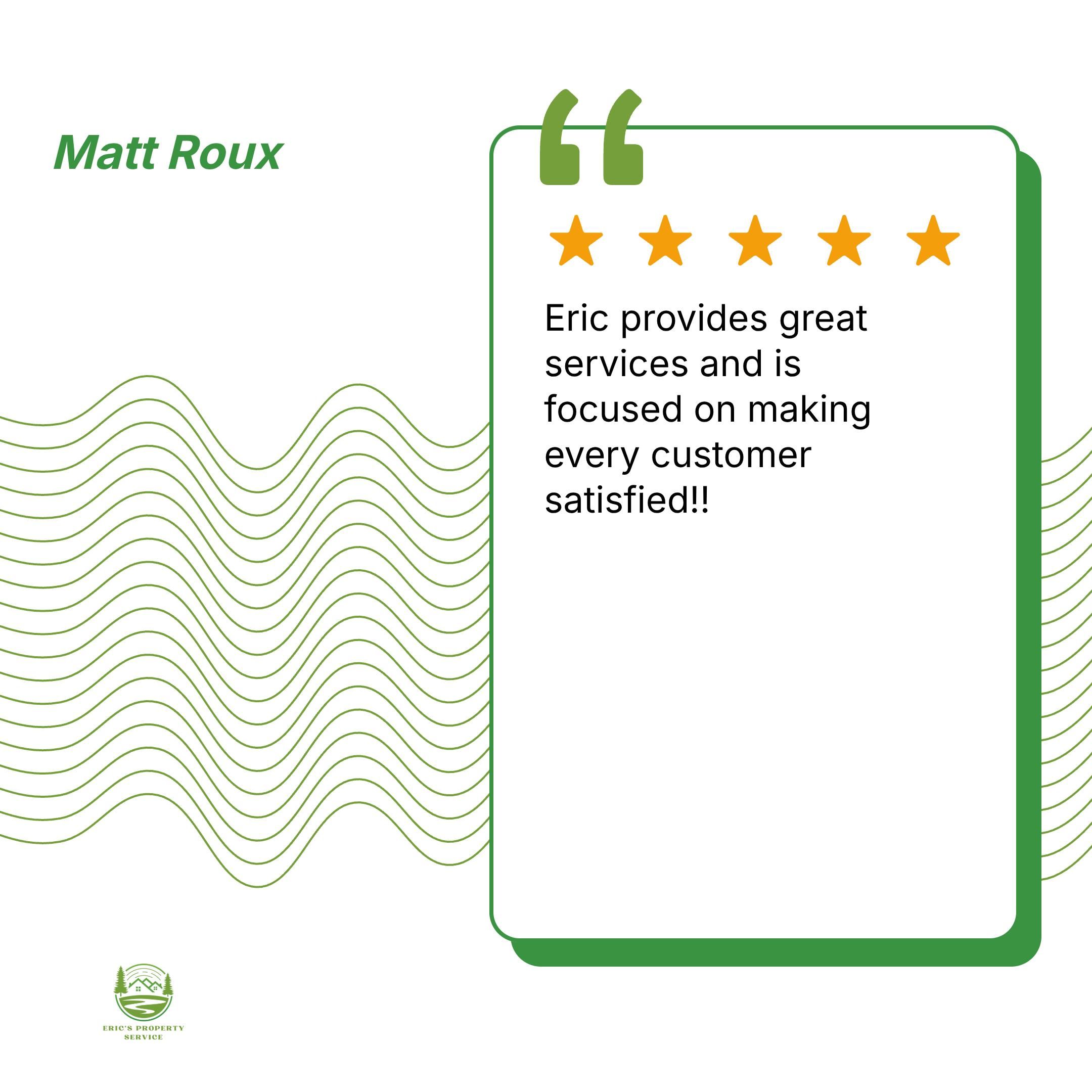  for Eric's Property Service in Conestoga, PA