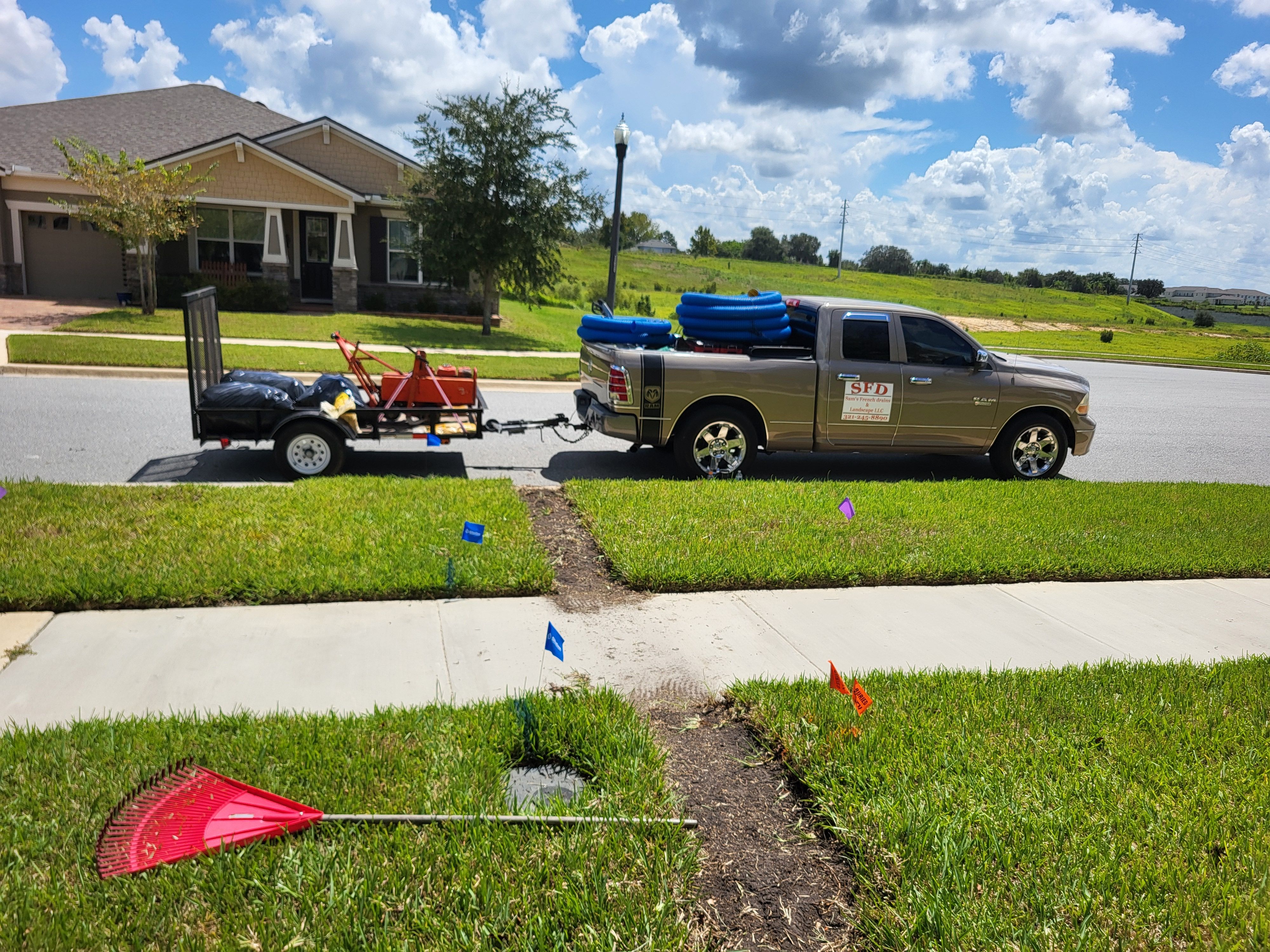  for Sam's French Drains and Landscape in Orlando, Florida