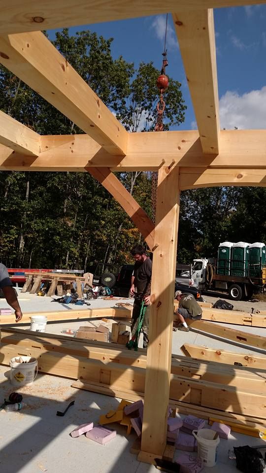 Exterior Renovations for Dresser Timber Frames in Dedham, ME