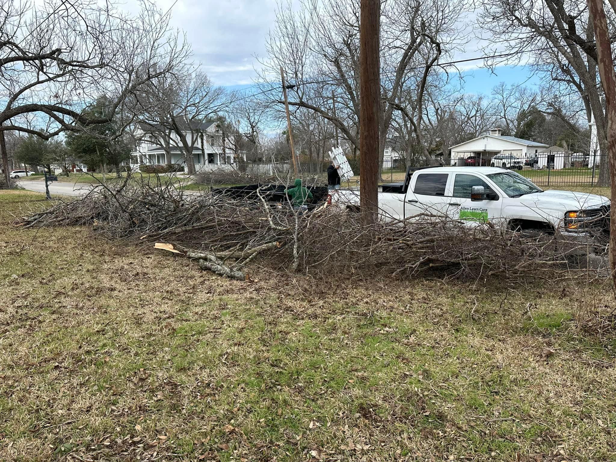 Mowing for Allen Lawn Care in Taylor, Texas