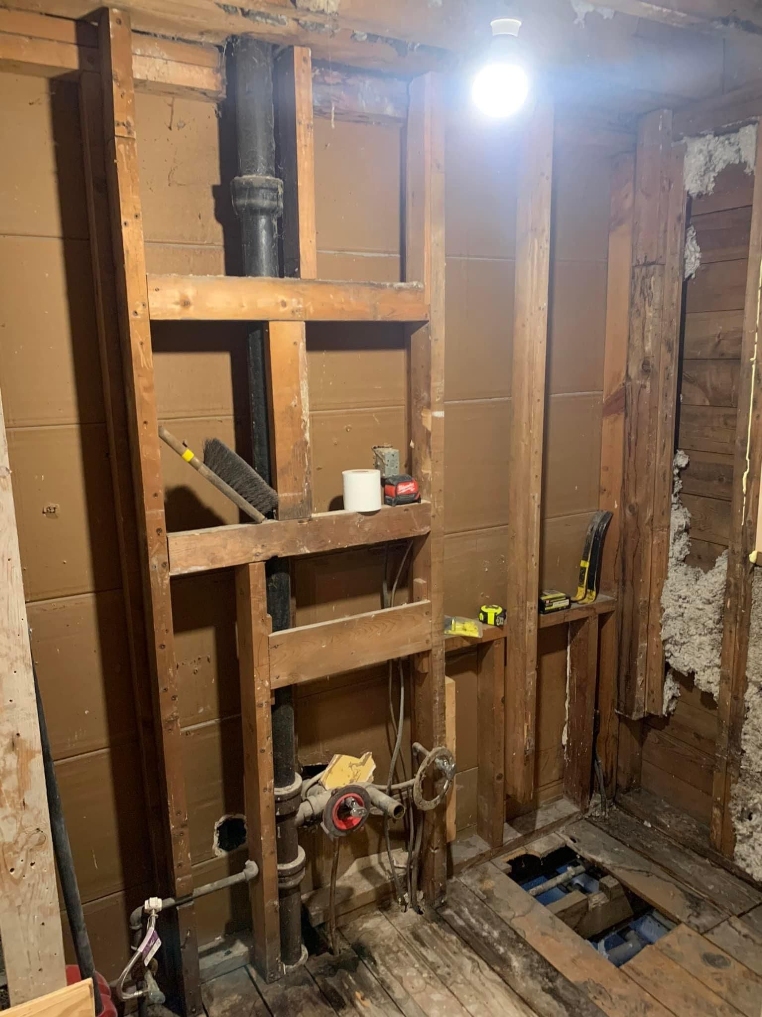 Bathroom Renovation for L.R. Platt Construction in Boonville, New York