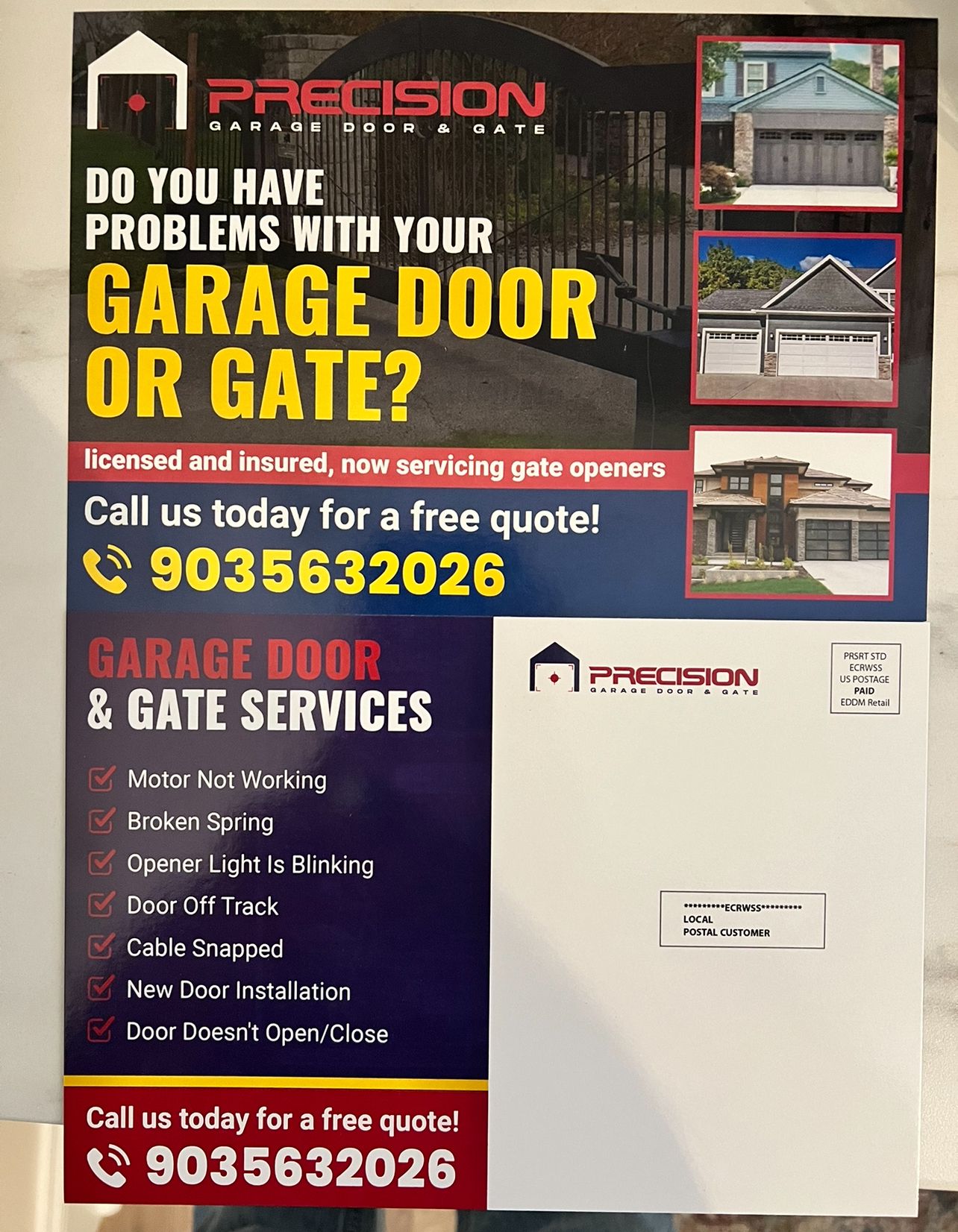 for Precision Garage Door in Mount Pleasant, TX