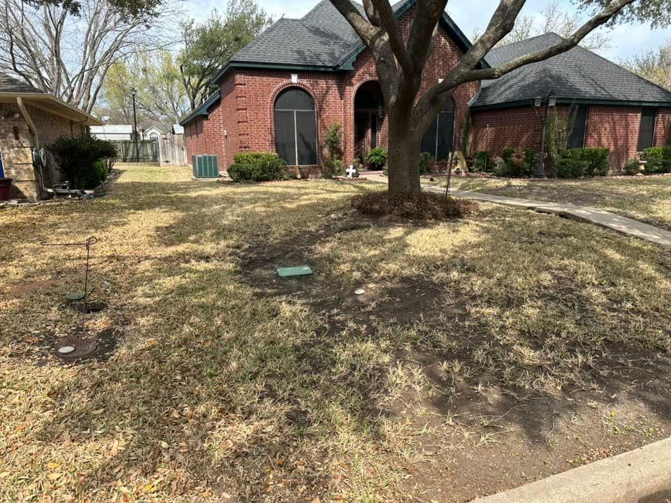 Mowing for Allen Lawn Care in Taylor, Texas