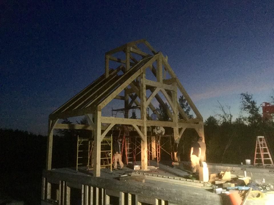 Exterior Renovations for Dresser Timber Frames in Dedham, ME