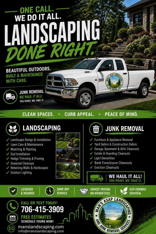  for Man's Asap Landscaping and Handyman Services LLC in Lagrange, GA