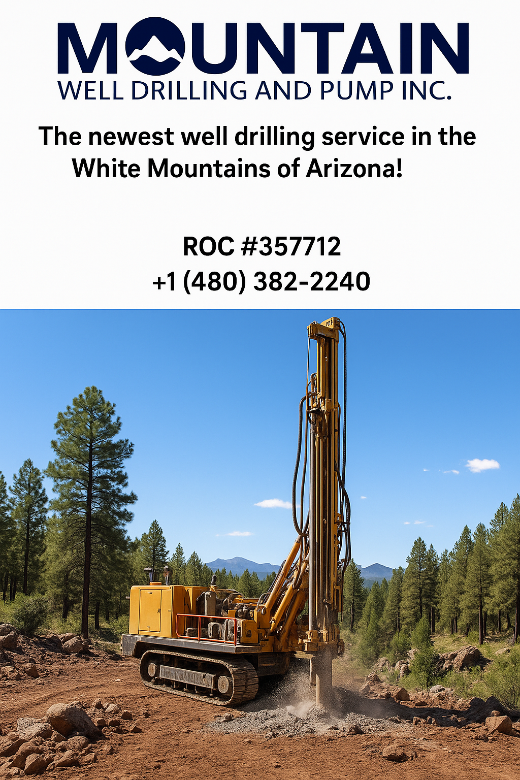 Water Well Drilling for Mountain Well Drilling and Pump Inc. in Snowflake, AZ