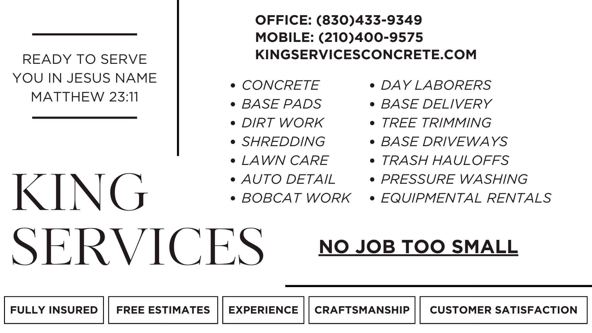  for King Services in Seguin, TX