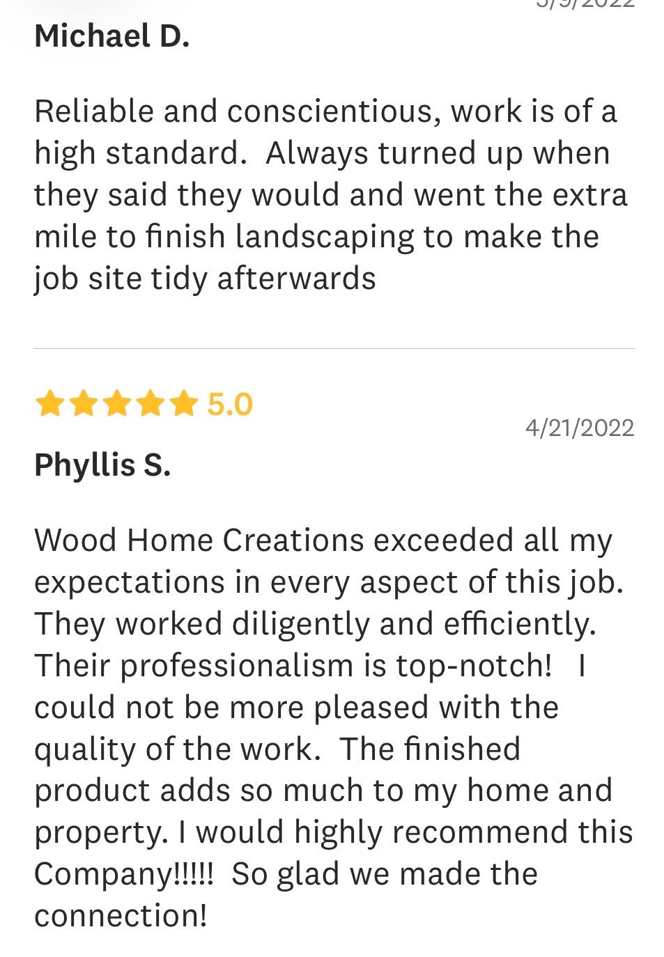  for Wood Home Creations in Carbondale, PA