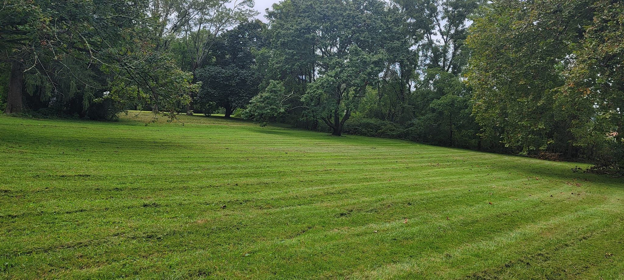 Mowing for Hart and Sons in Transylvania County, North Carolina