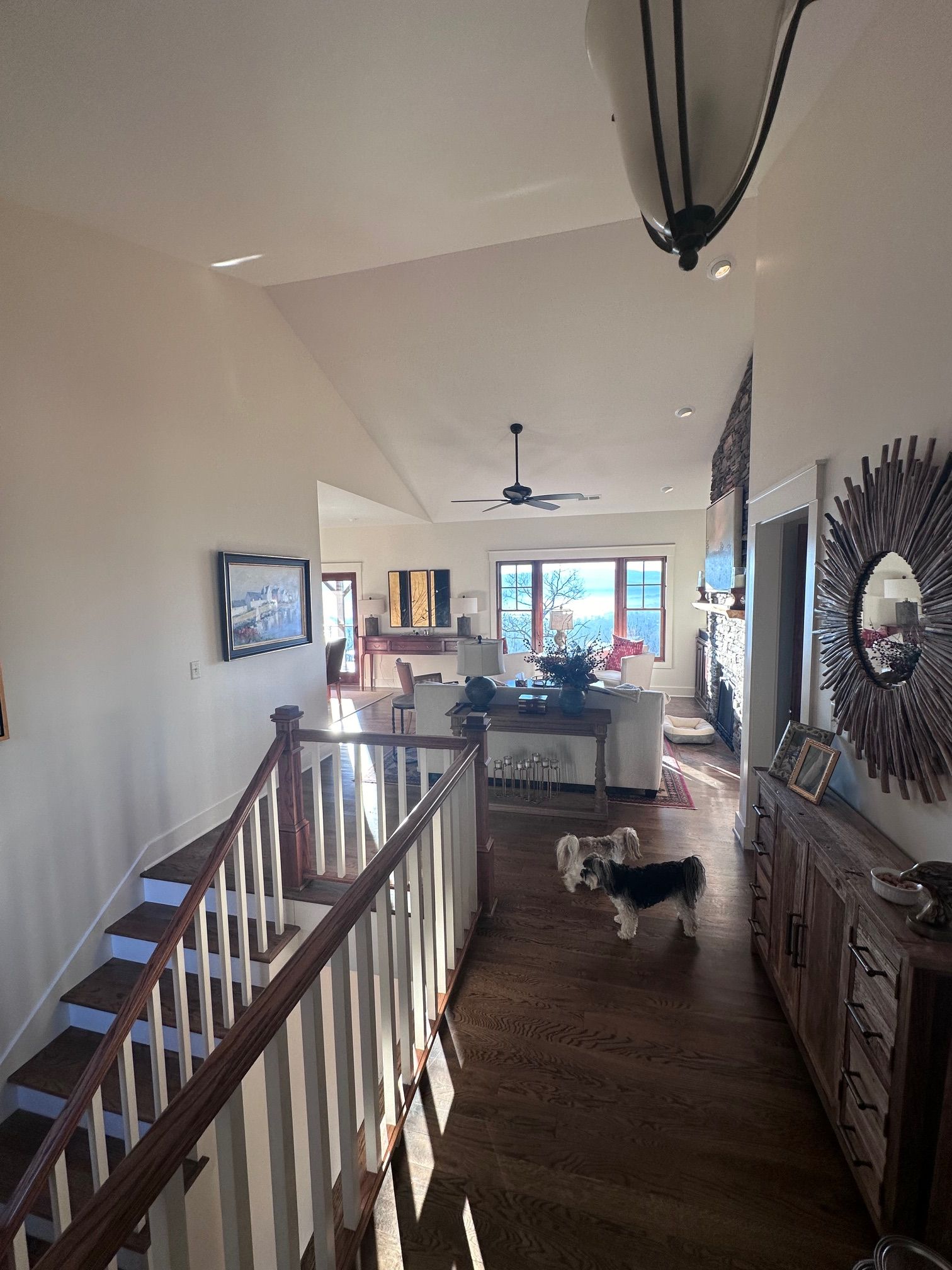 Interior painting Cole Residence for WNC Superior Property Services in Asheville , NC