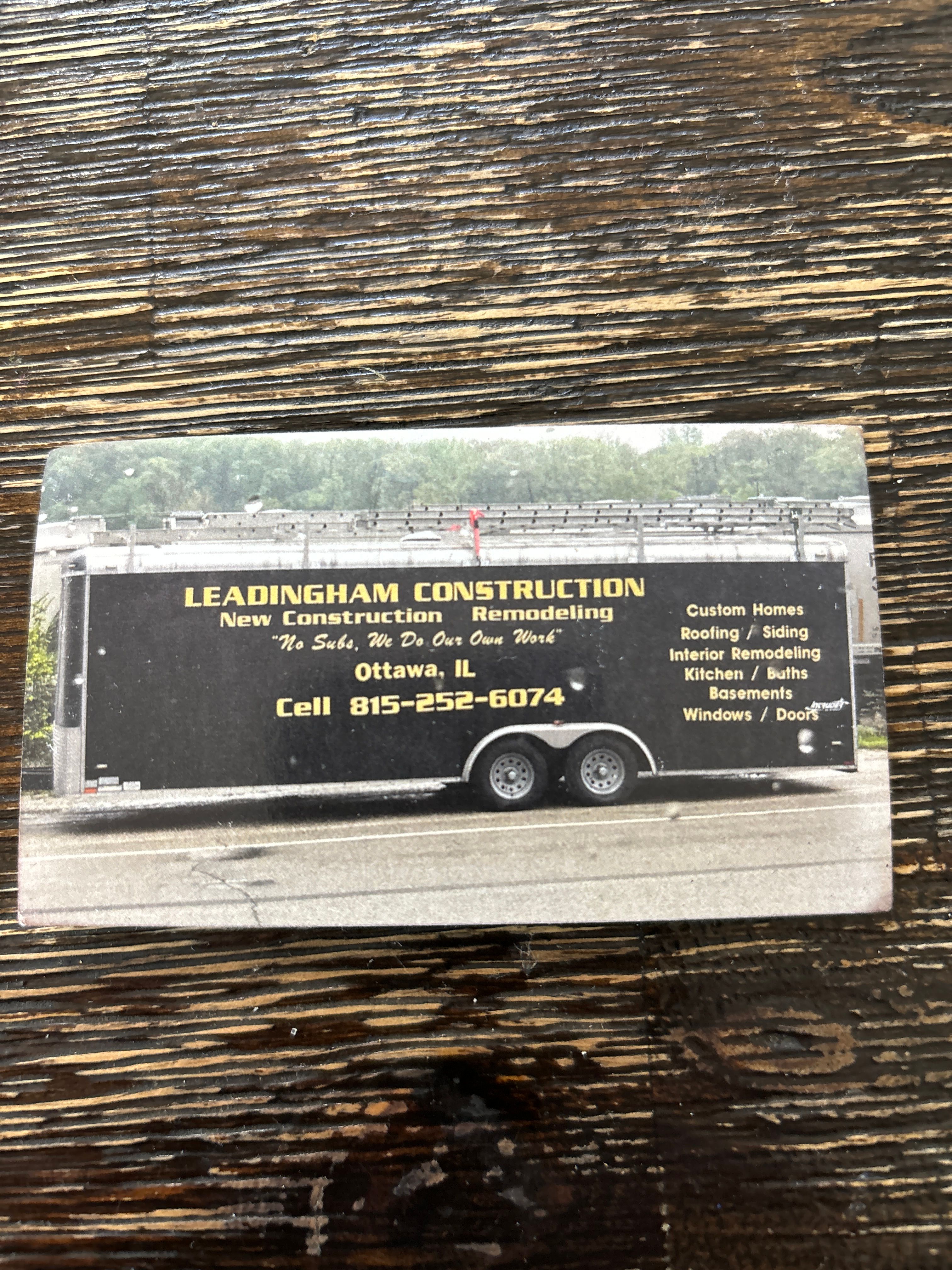  for Leadingham Construction in Sheridan, IL