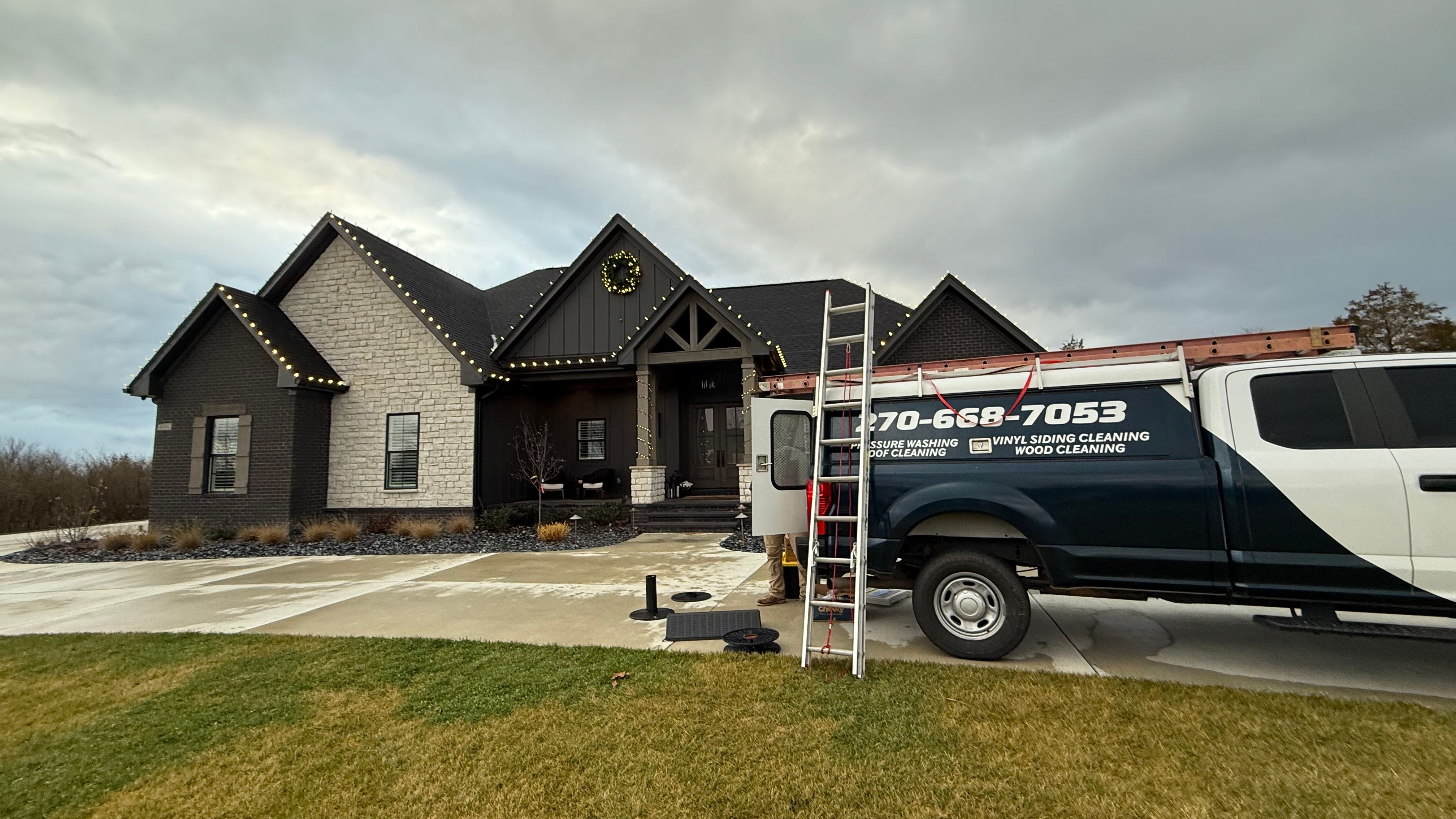 Christmas Light Installation Gallery for Bluegrass Brothers Exterior Services LLC in Elizabethtown, KY