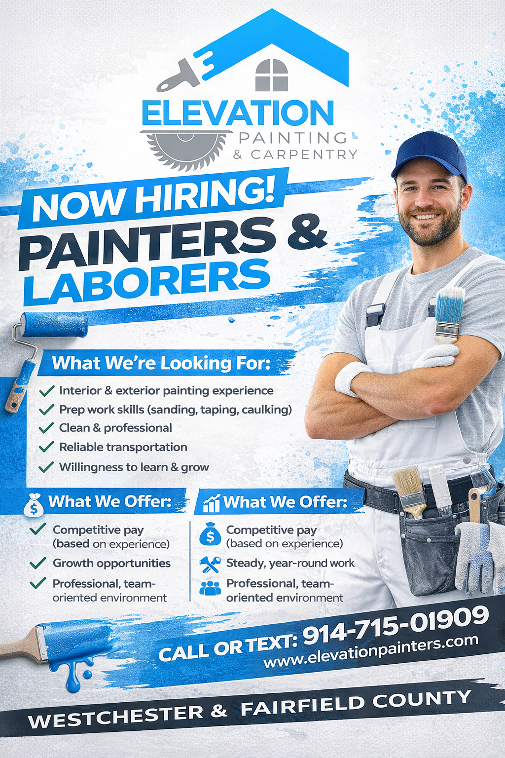  for Elevation Painting & Carpentry in Westchester County, NY