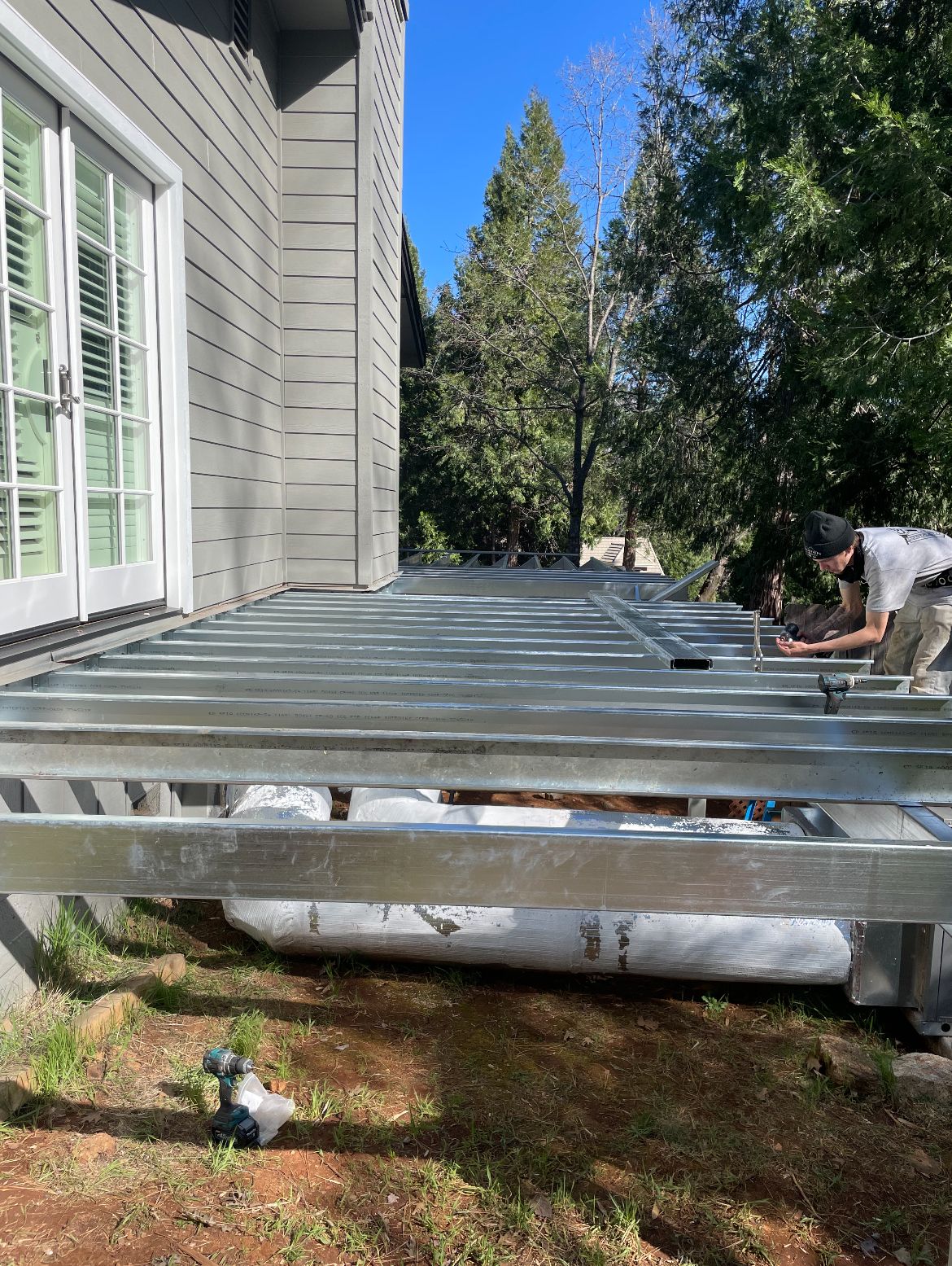 Evolved Steel Framed Deck for Home Hardening Solutions Inc. in Nevada County, CA