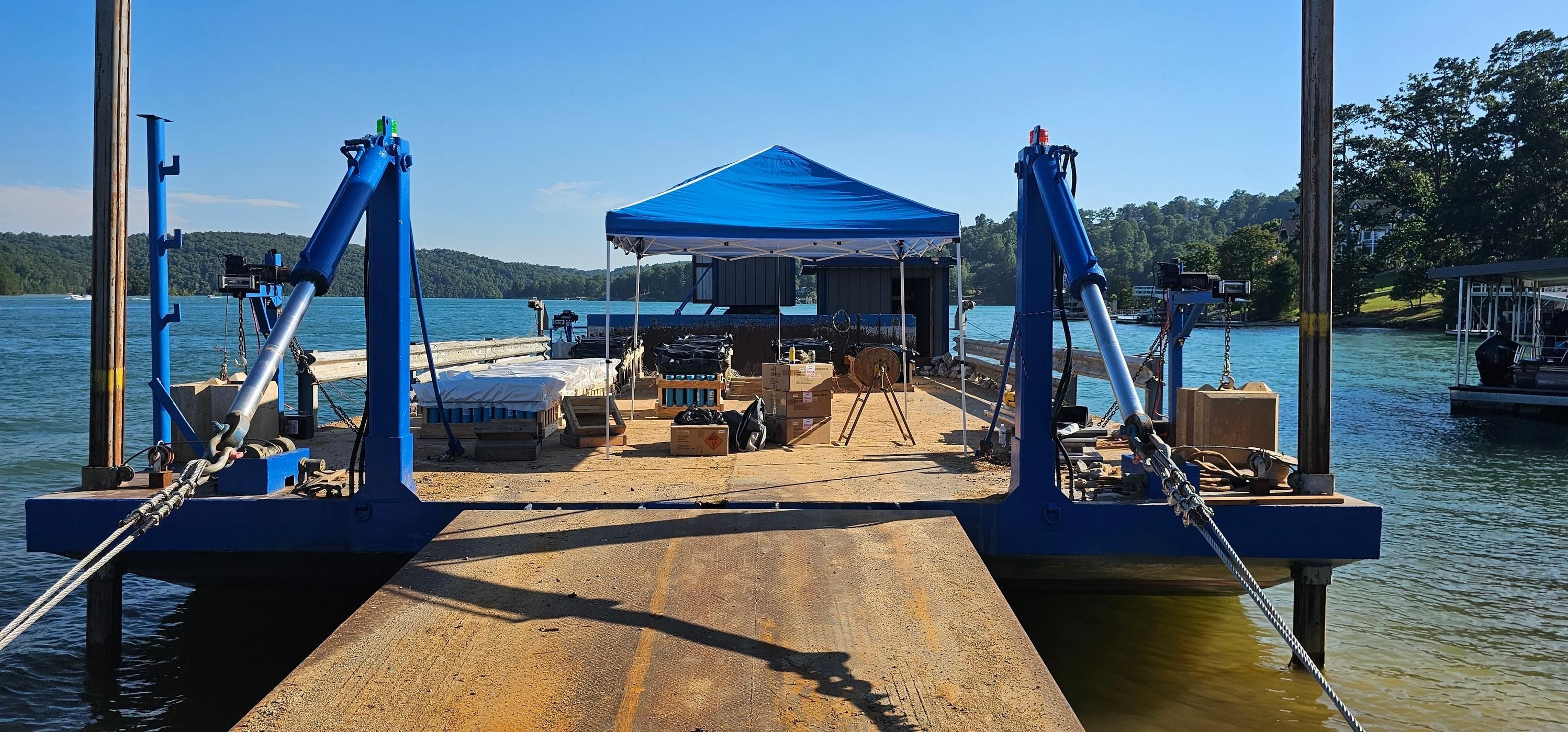 Rip Rap for Restoration Shoreline Norris Lake Rip Rap in Norris Lake, TN